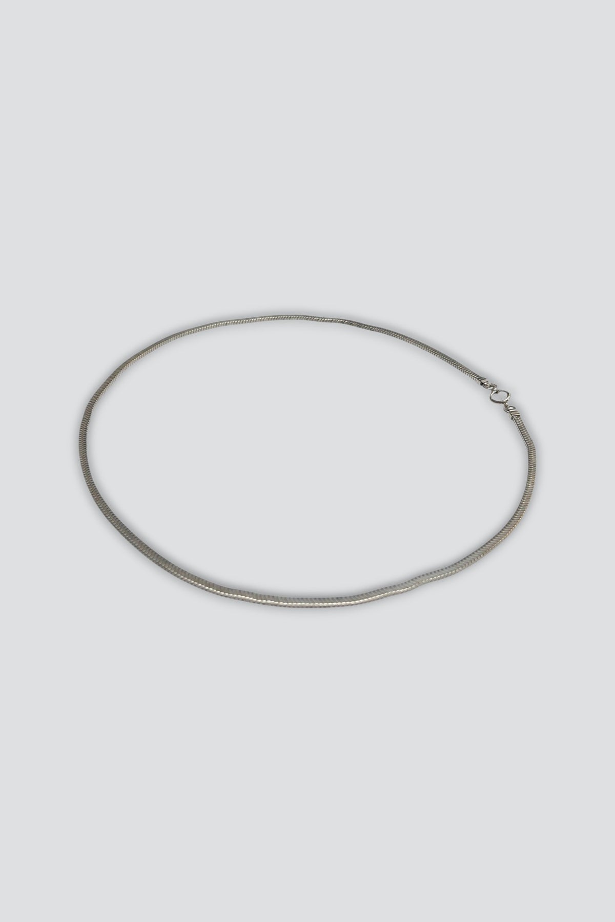 Sterling Silver Flat Snake Chain Necklace