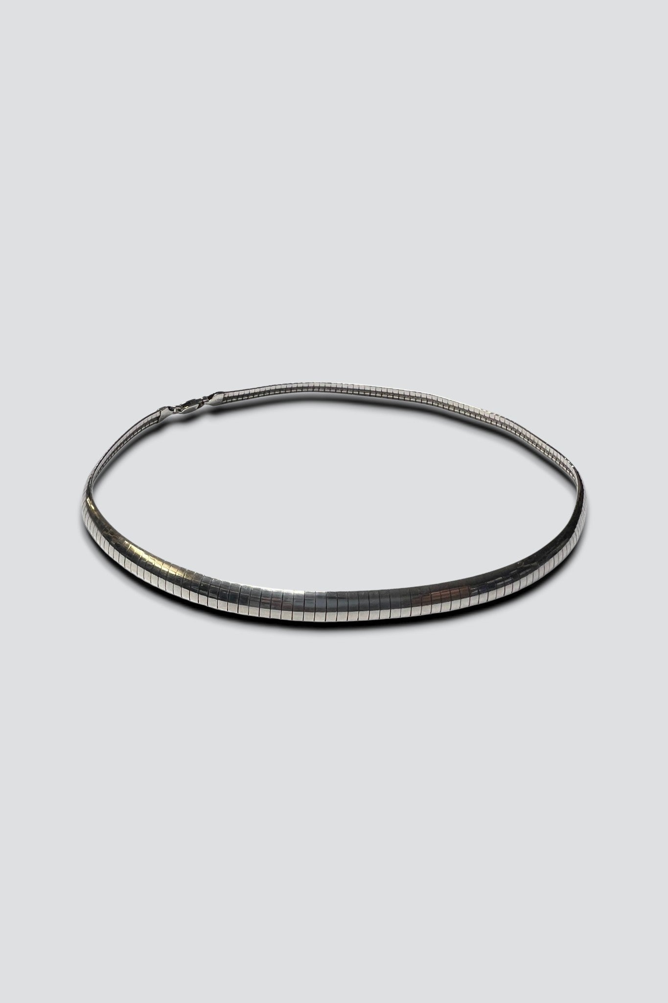 Sterling Silver Herringbone Chain Necklace