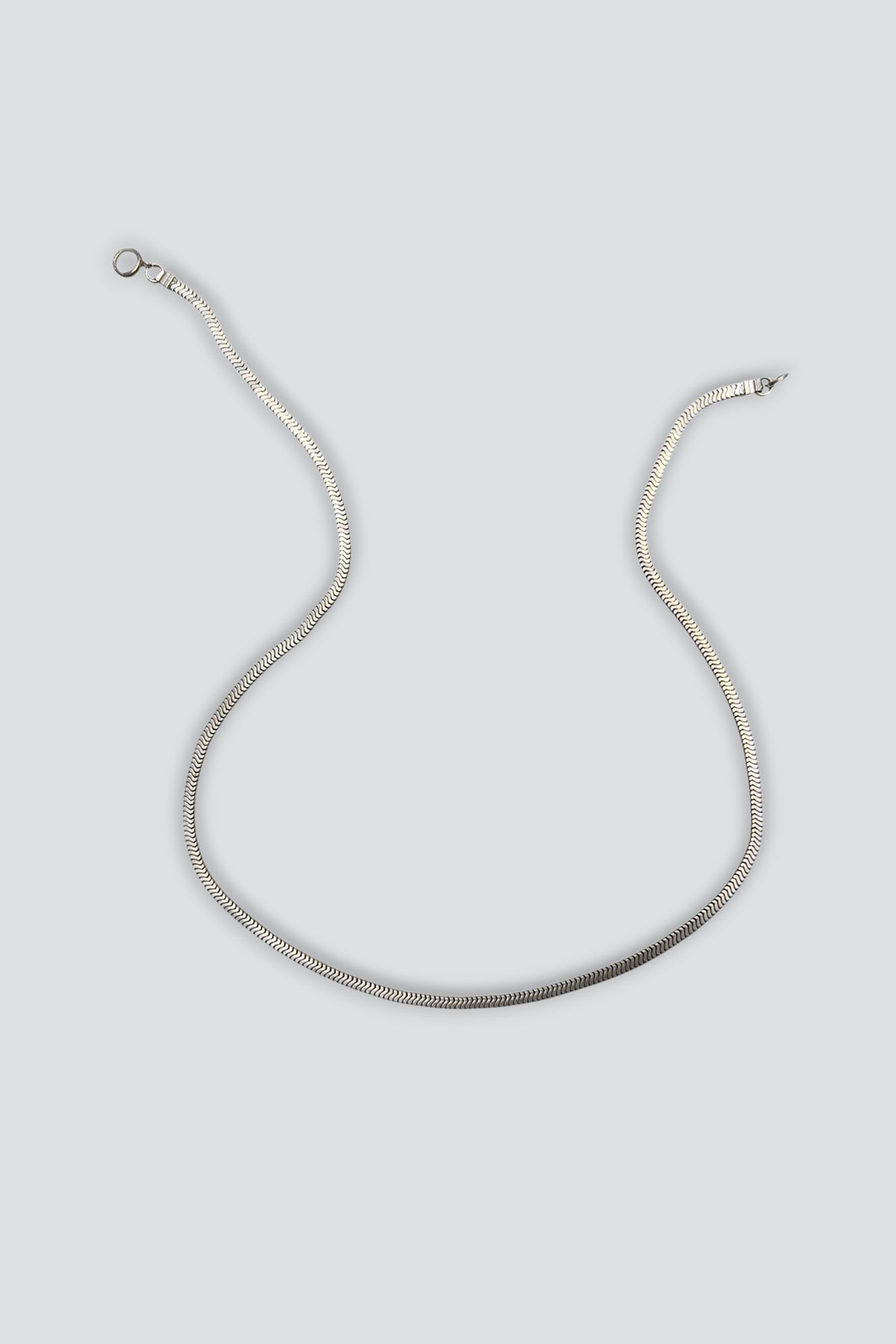 Sterling Silver Flat Snake Chain Necklace