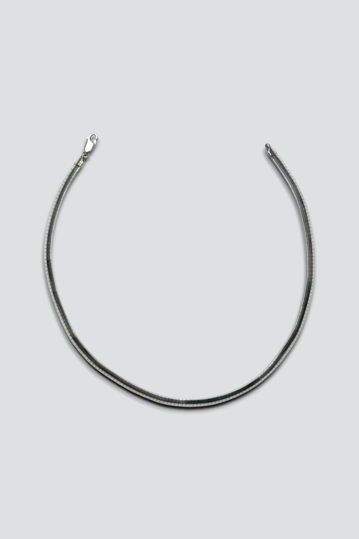 Sterling Silver Herringbone Chain Necklace