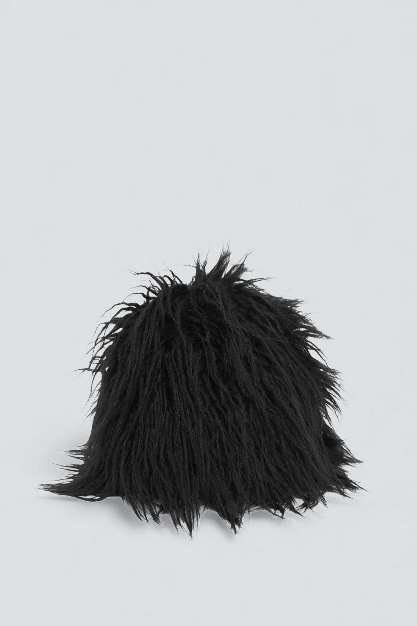 Black Faux Yak Toque