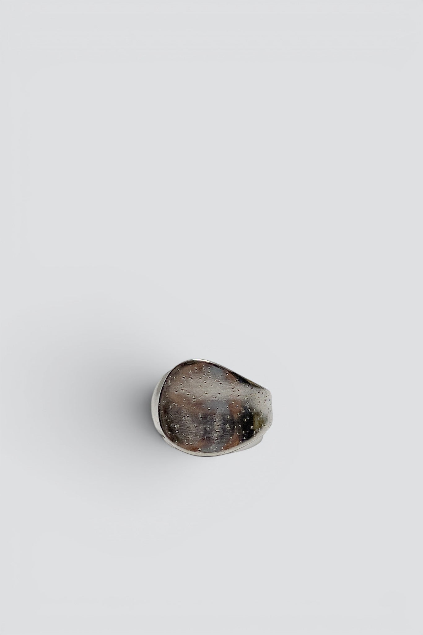 Sterling Silver Dotted Pressed Ring