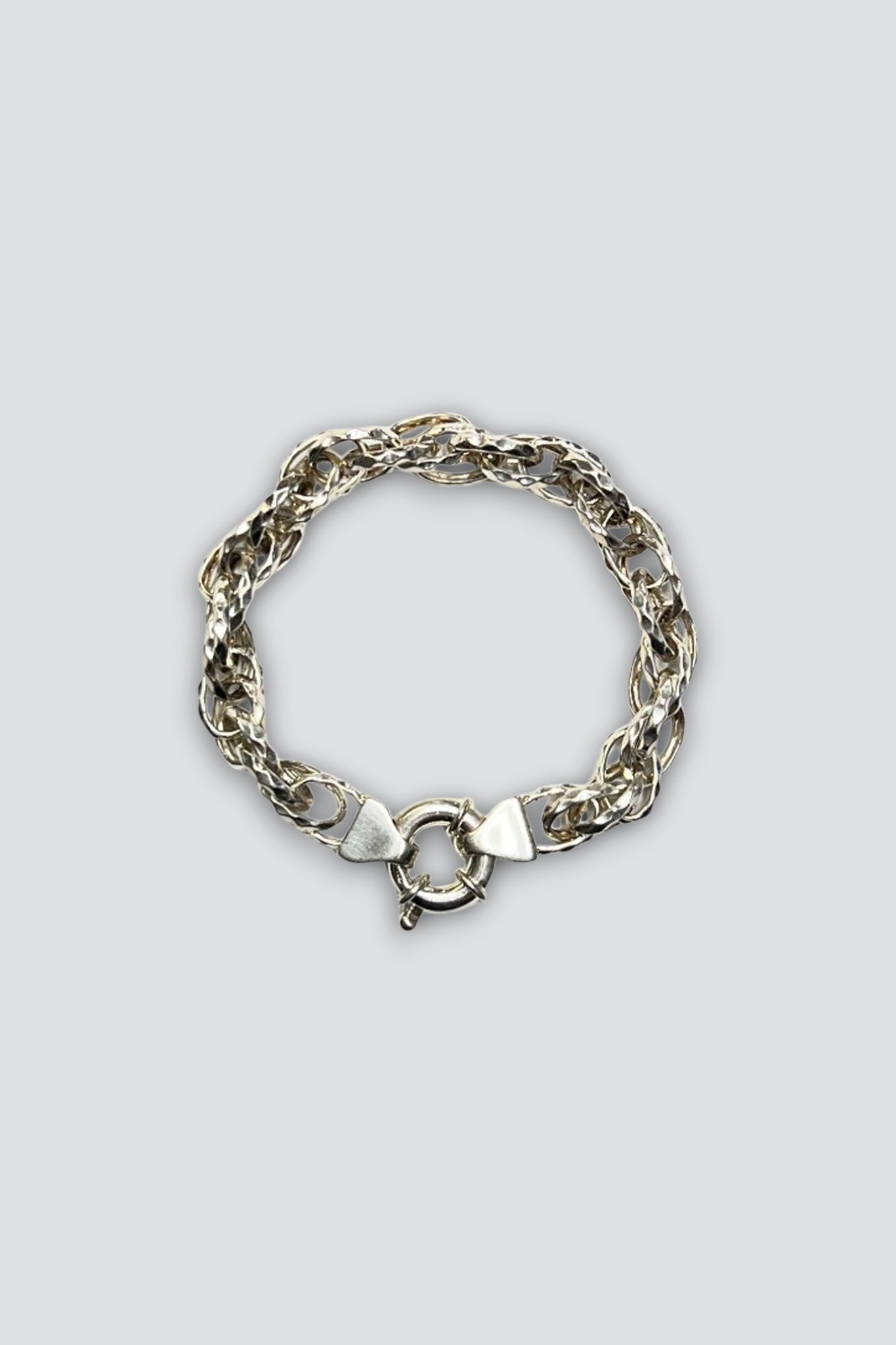 Sterling Silver Double Link Chain Bracelet