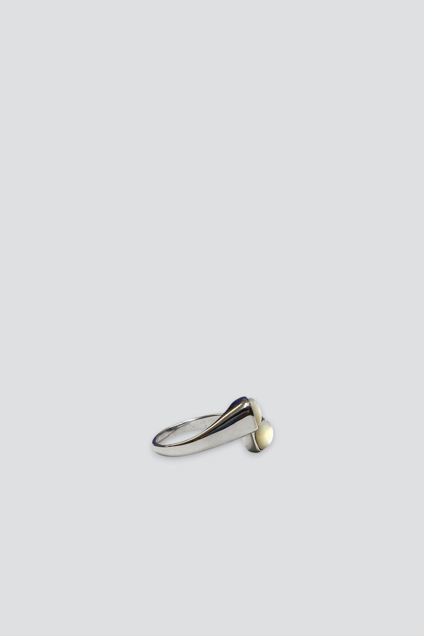 Sterling Silver Double Moonstone Ring