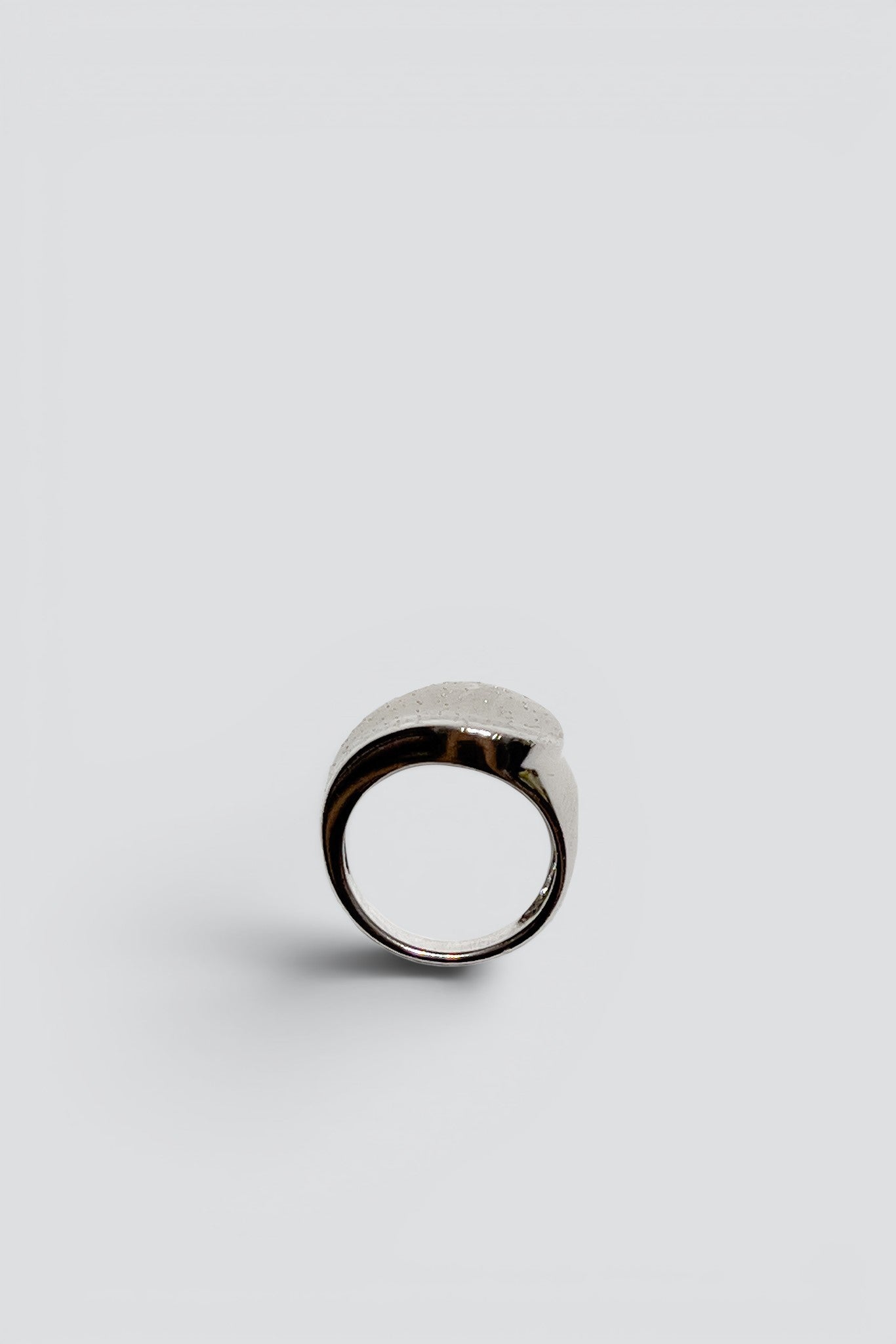 Sterling Silver Dotted Pressed Ring