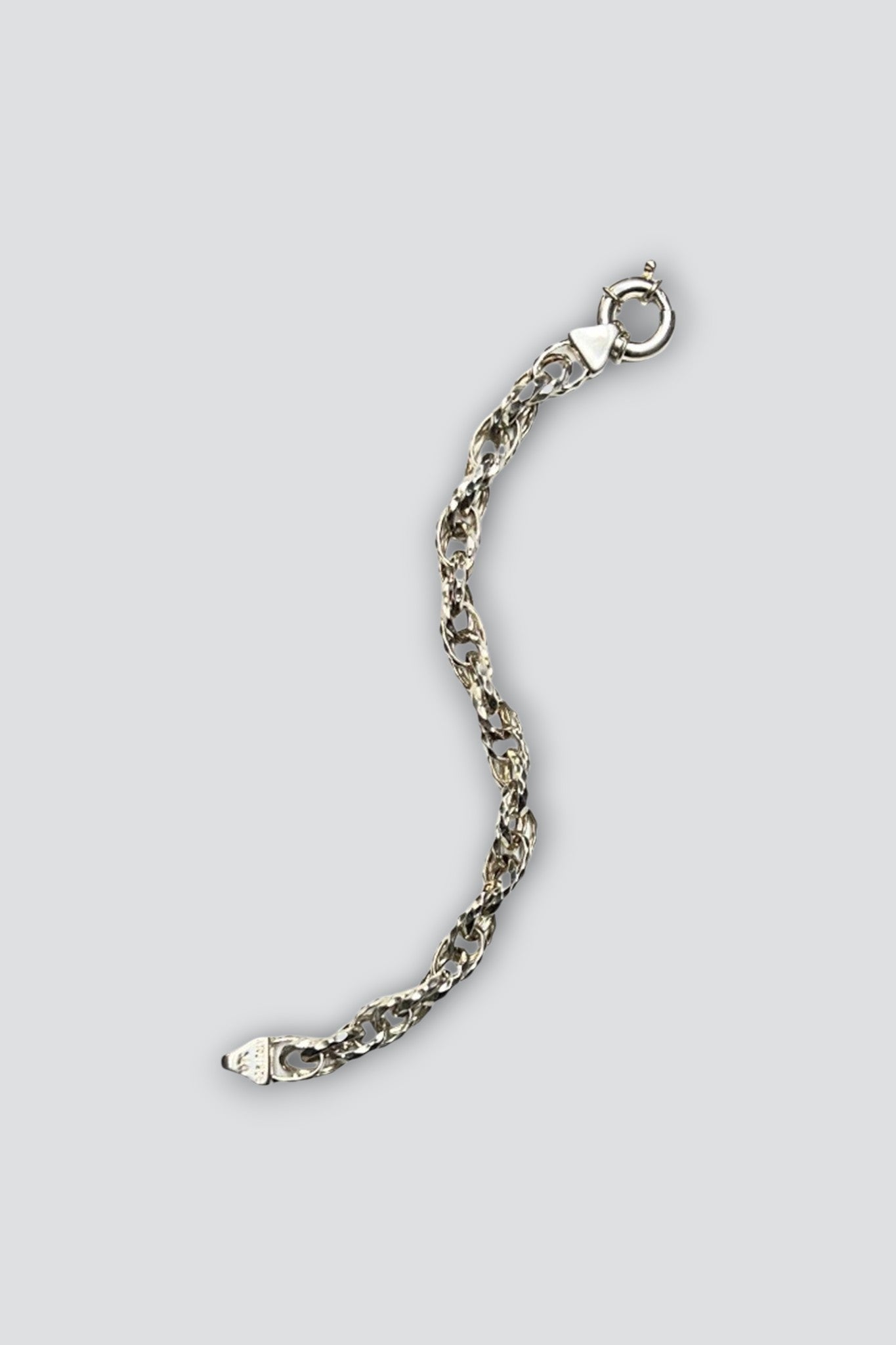 Sterling Silver Double Link Chain Bracelet