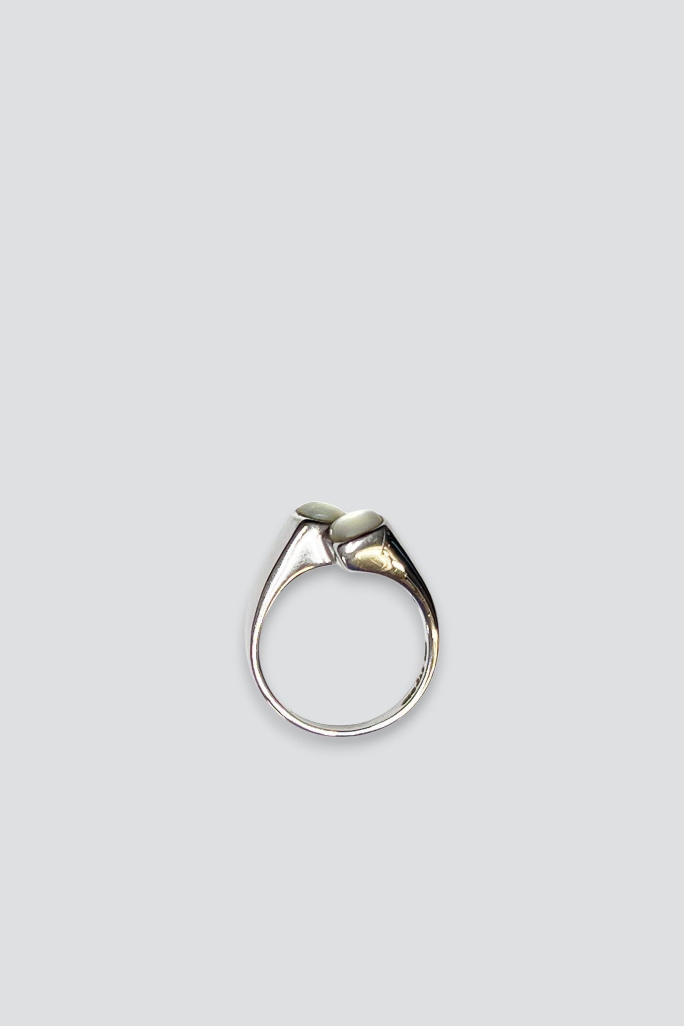Sterling Silver Double Moonstone Ring
