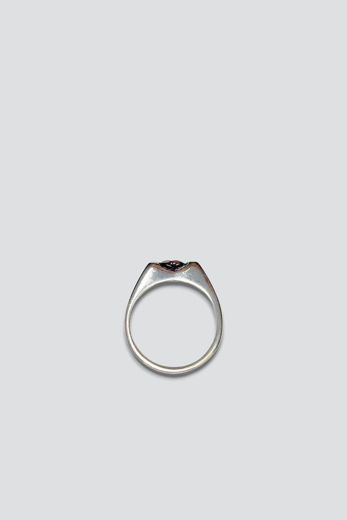 Sterling Silver Garnet Gem Ring