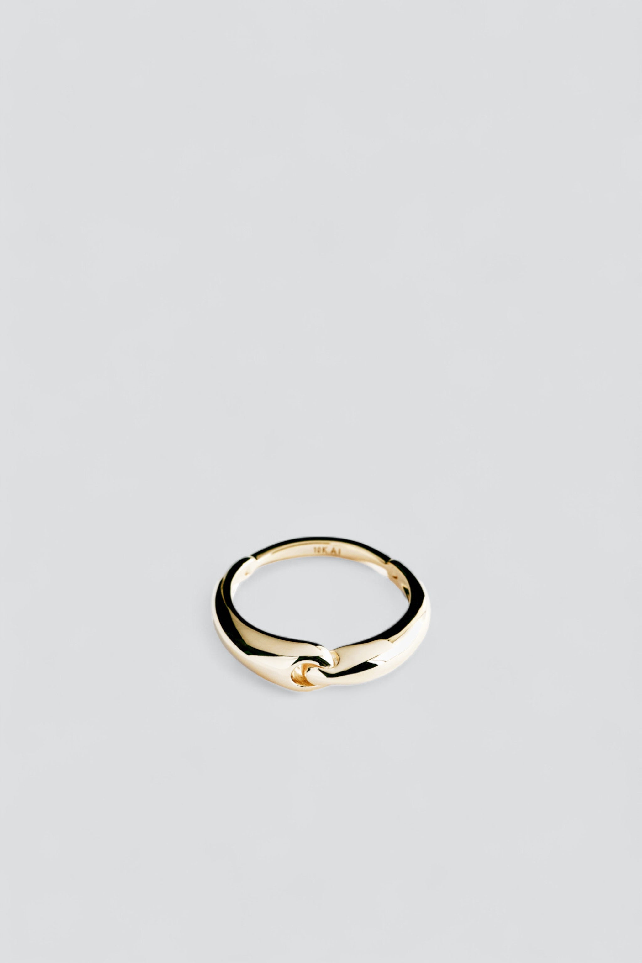 10K Gold Slim Linked Ring