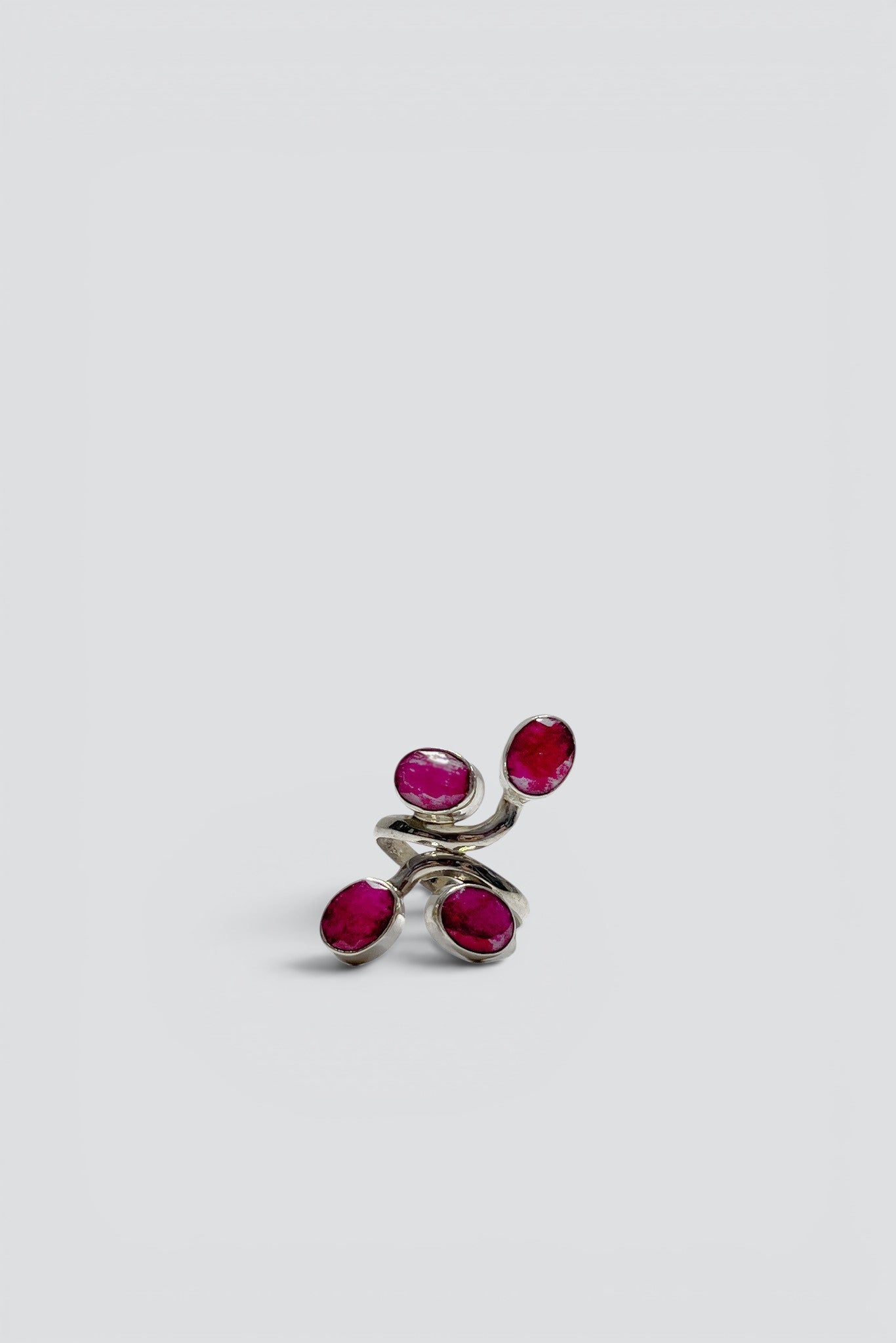 Sterling Silver Ruby Wrap Ring