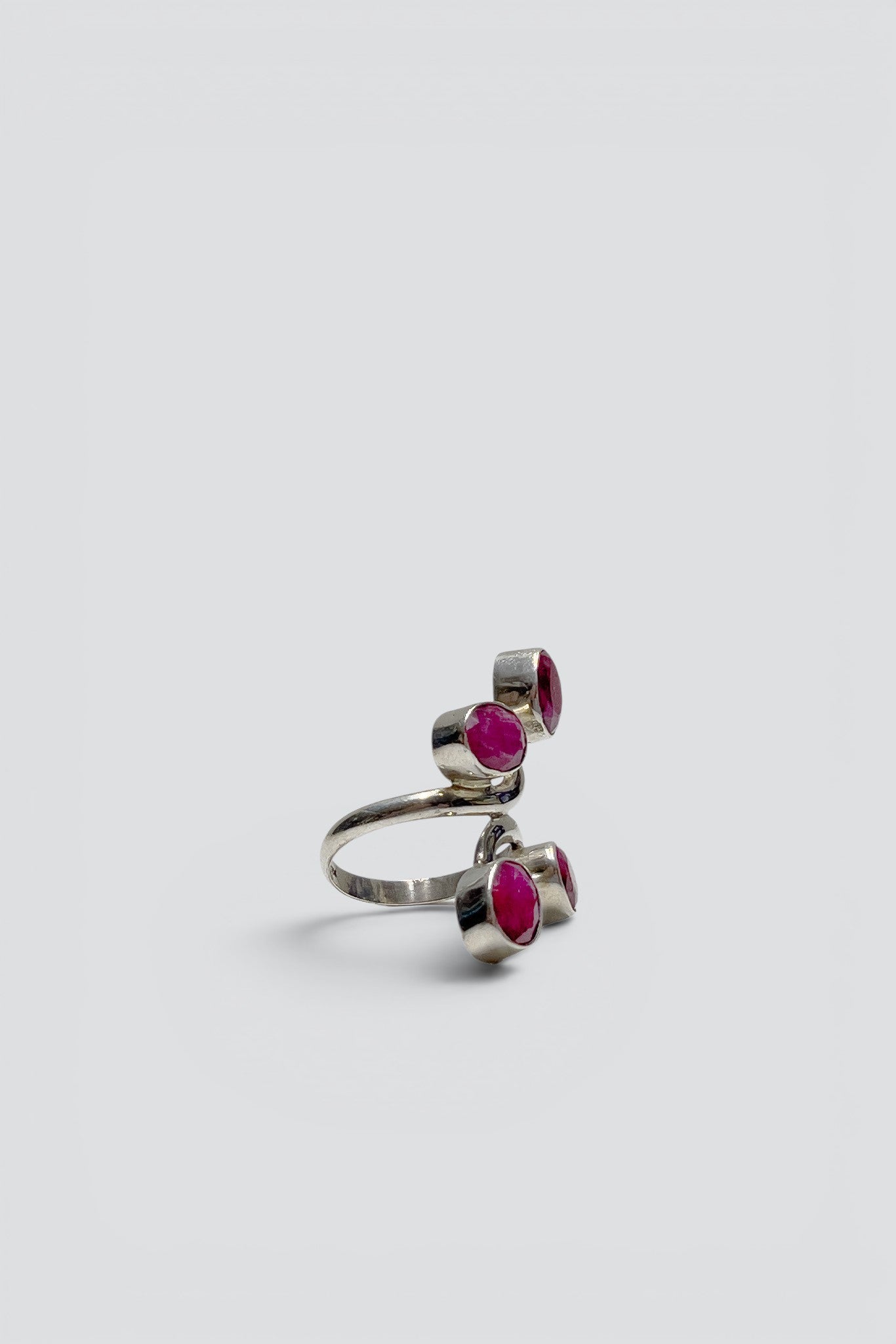 Sterling Silver Ruby Wrap Ring