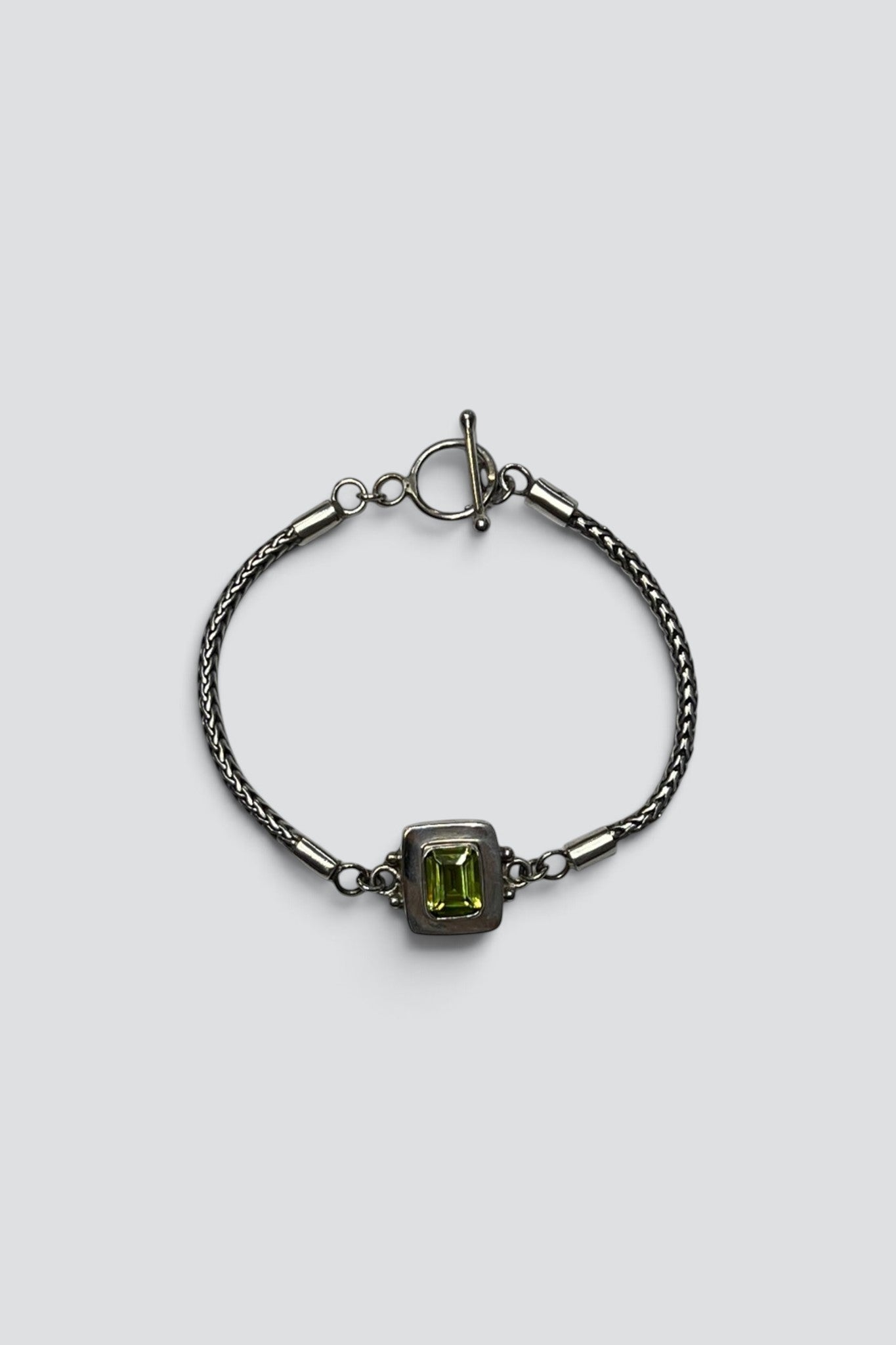 Sterling Silver Peridot Bracelet