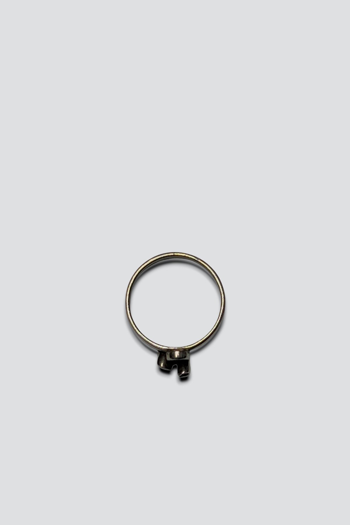 Sterling Silver Small Brut Ring