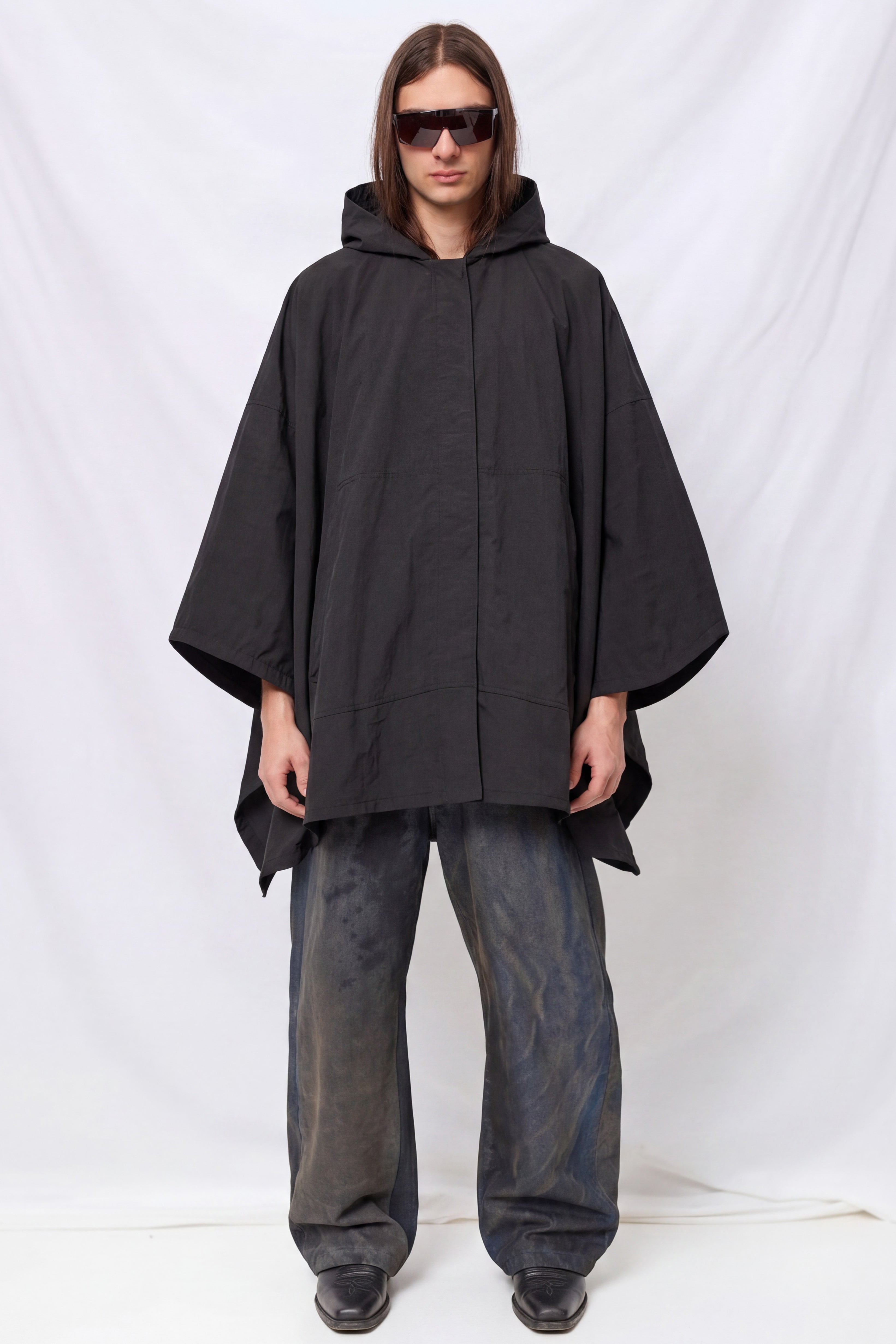 Black Taslan Square Parka