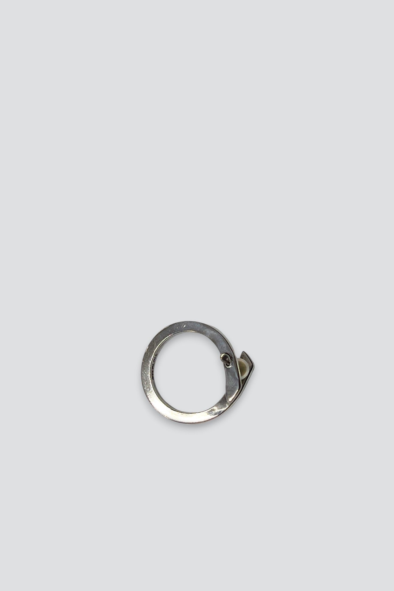 Sterling Silver Pearl Suspended Ring