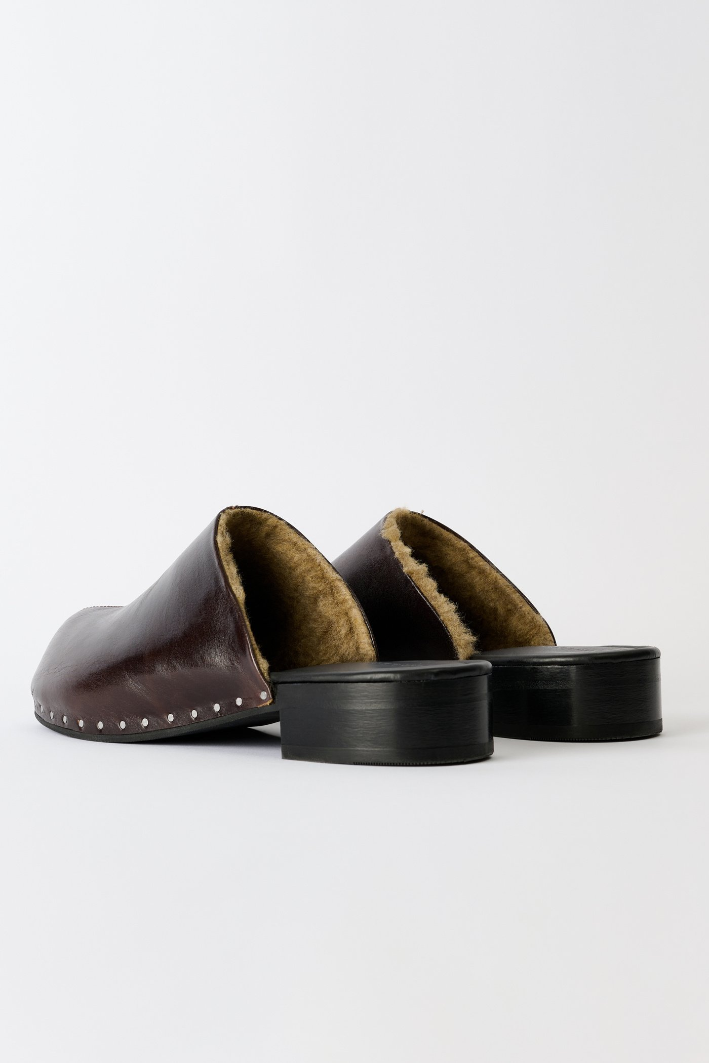 Deep Americano Leather Naoto Clog