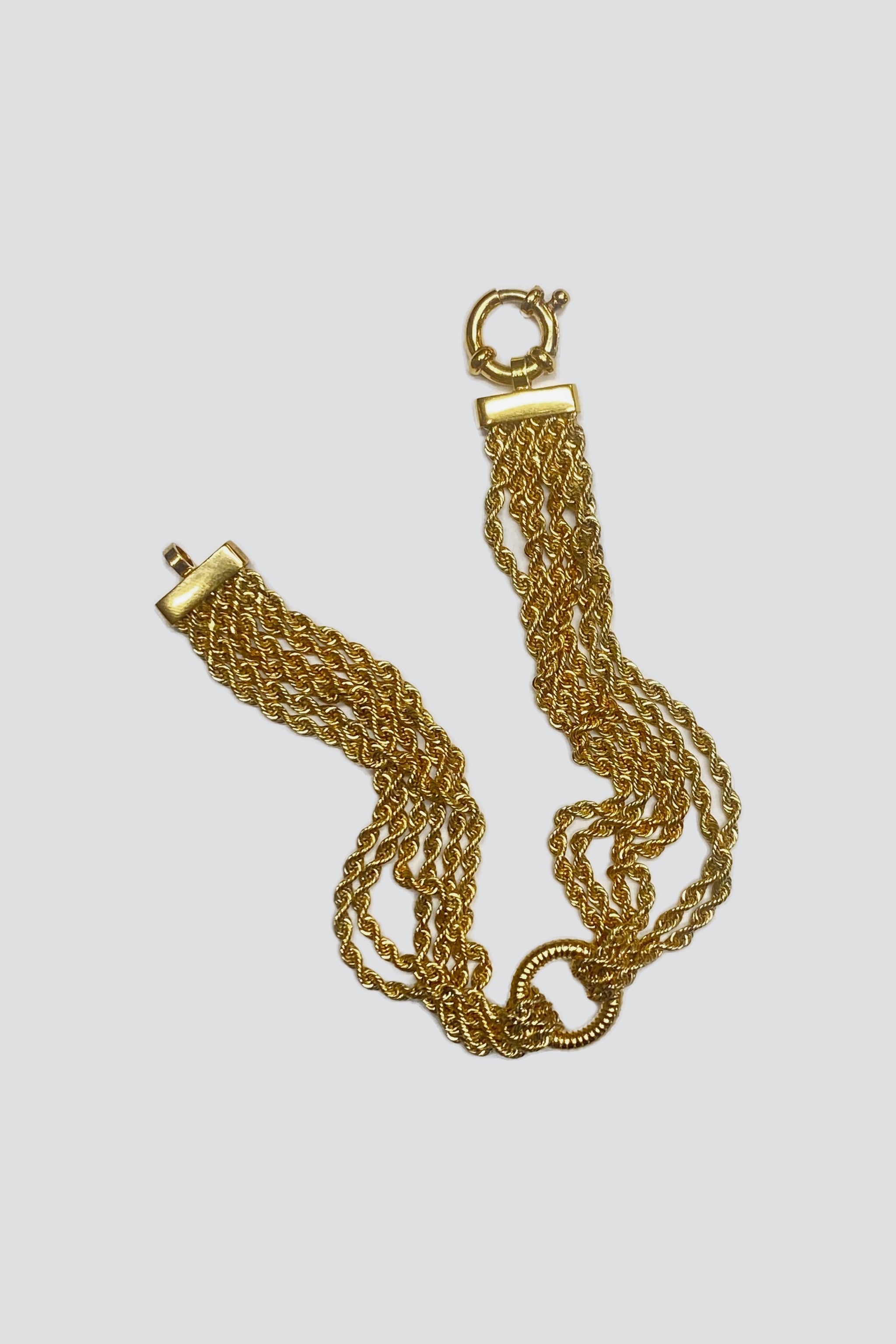 14K Gold Vermeil Multi Strand Bracelet