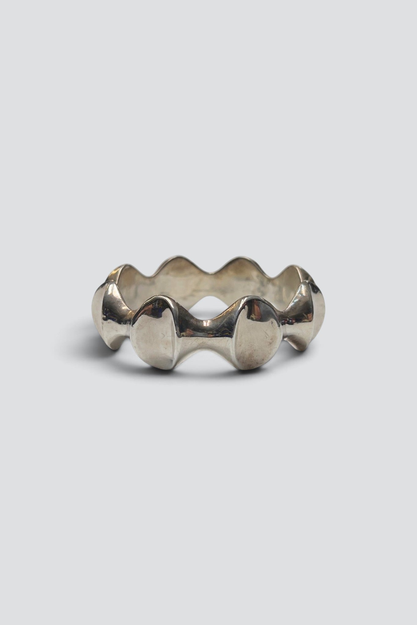 Sterling Silver Heavy Wave Cuff