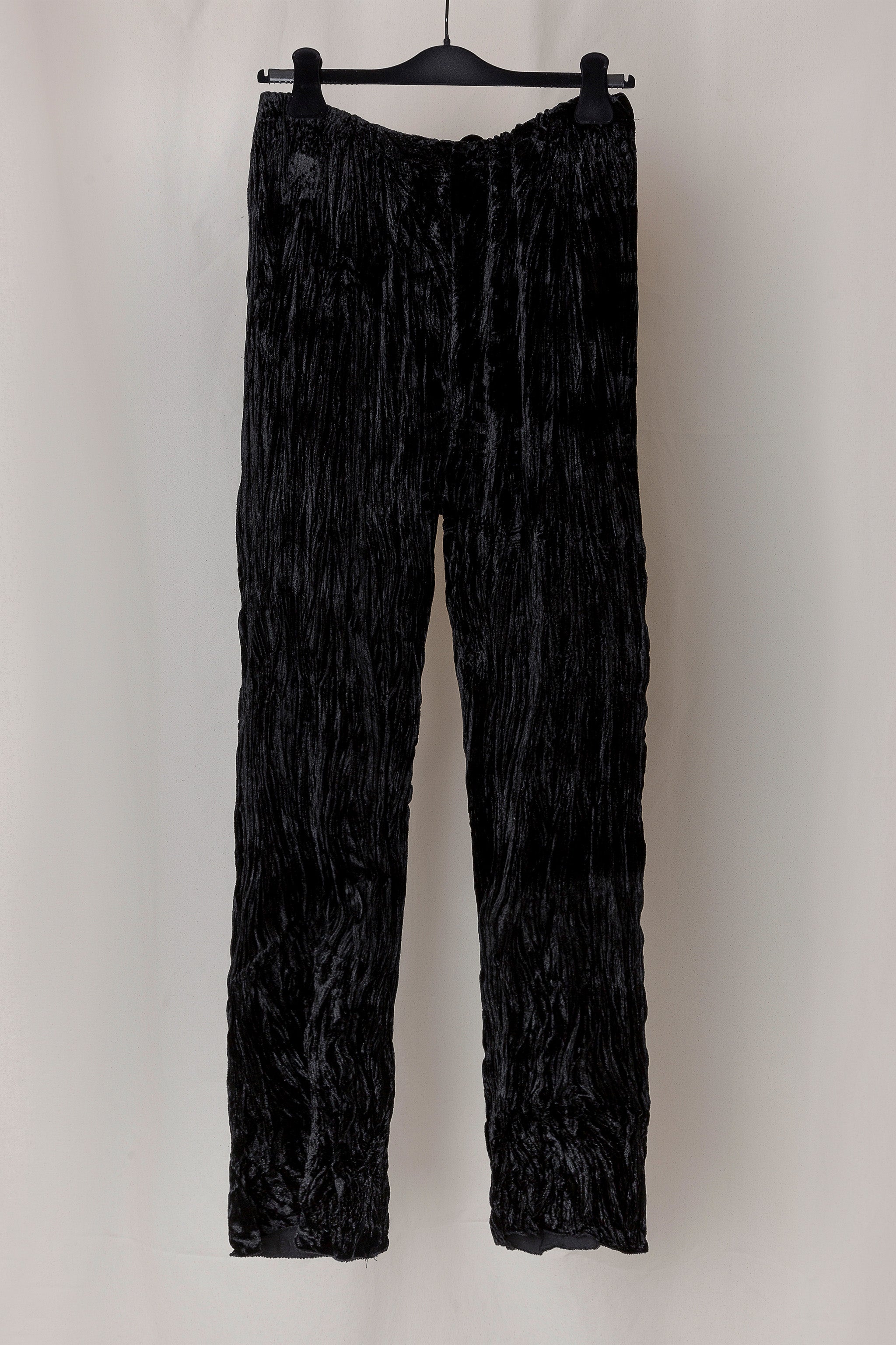 Black Crushed Velvet No.198 Trousers