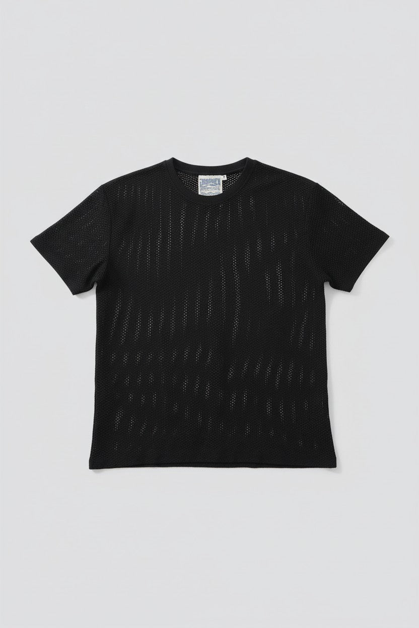 Black Highline Mesh Tee