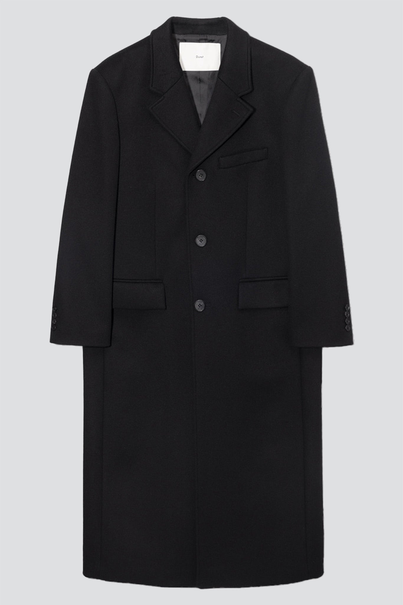 ジャケット・アウター Dunst UNISEX 2-WAY 3BUTTON CASHMERE COAT Black Unisex 2 Way 3 Button Cashmere Coat - Dunst – Assembly New York