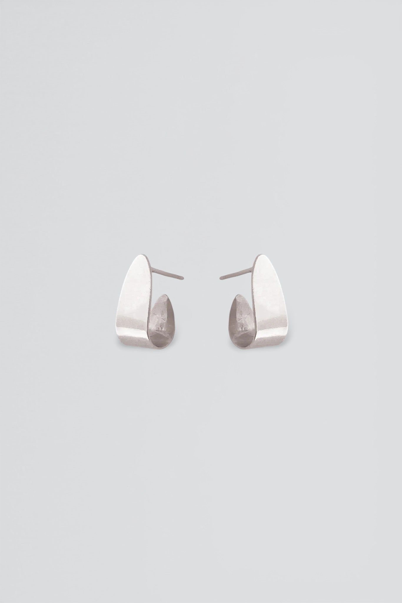 Silver Peili Hoops