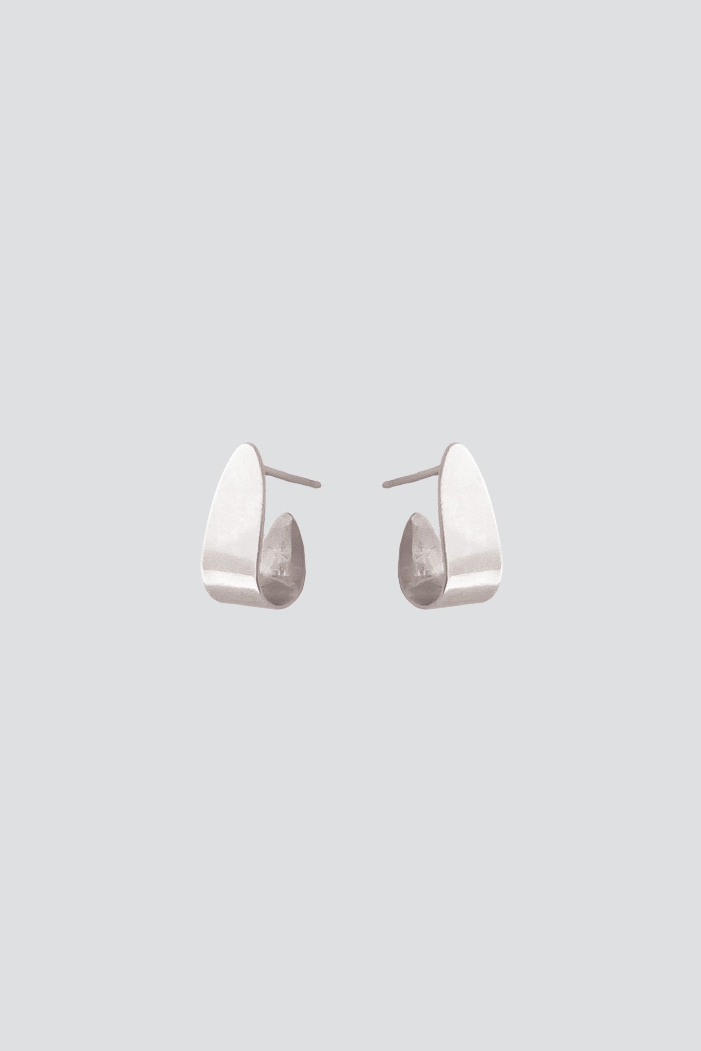 Silver Peili Hoops