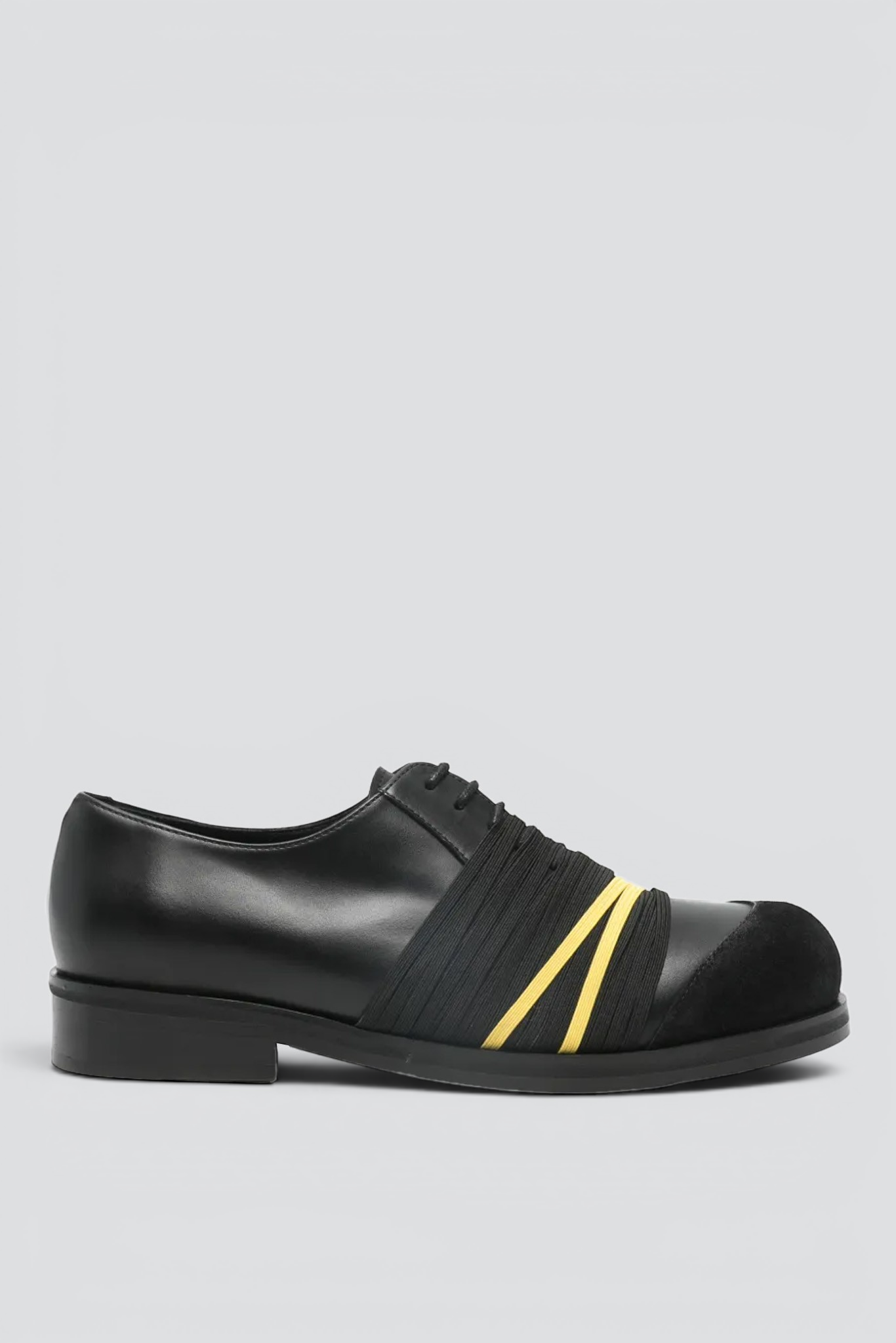 Black/Yellow Polido Elastic Biker Derby