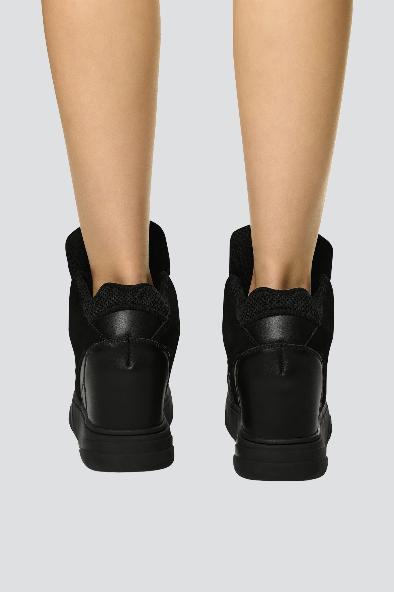 Jet Black Sneaker Heel