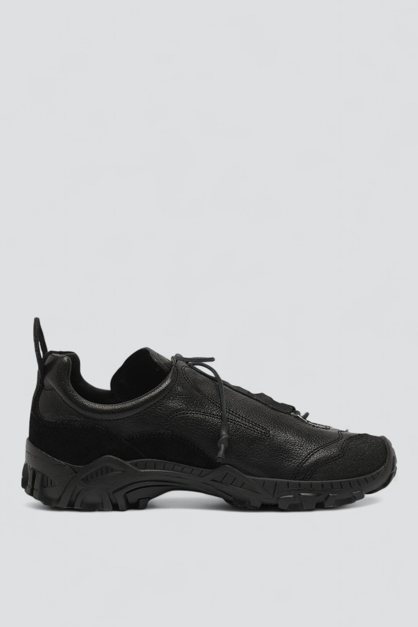 Stealth Black Leather Gabe Sneaker