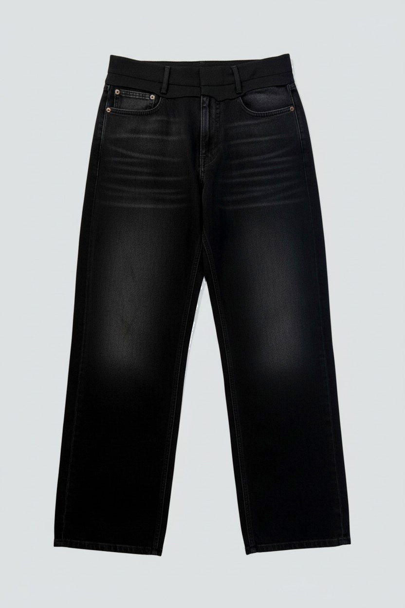 Black Waistband 5 Pocket Pant