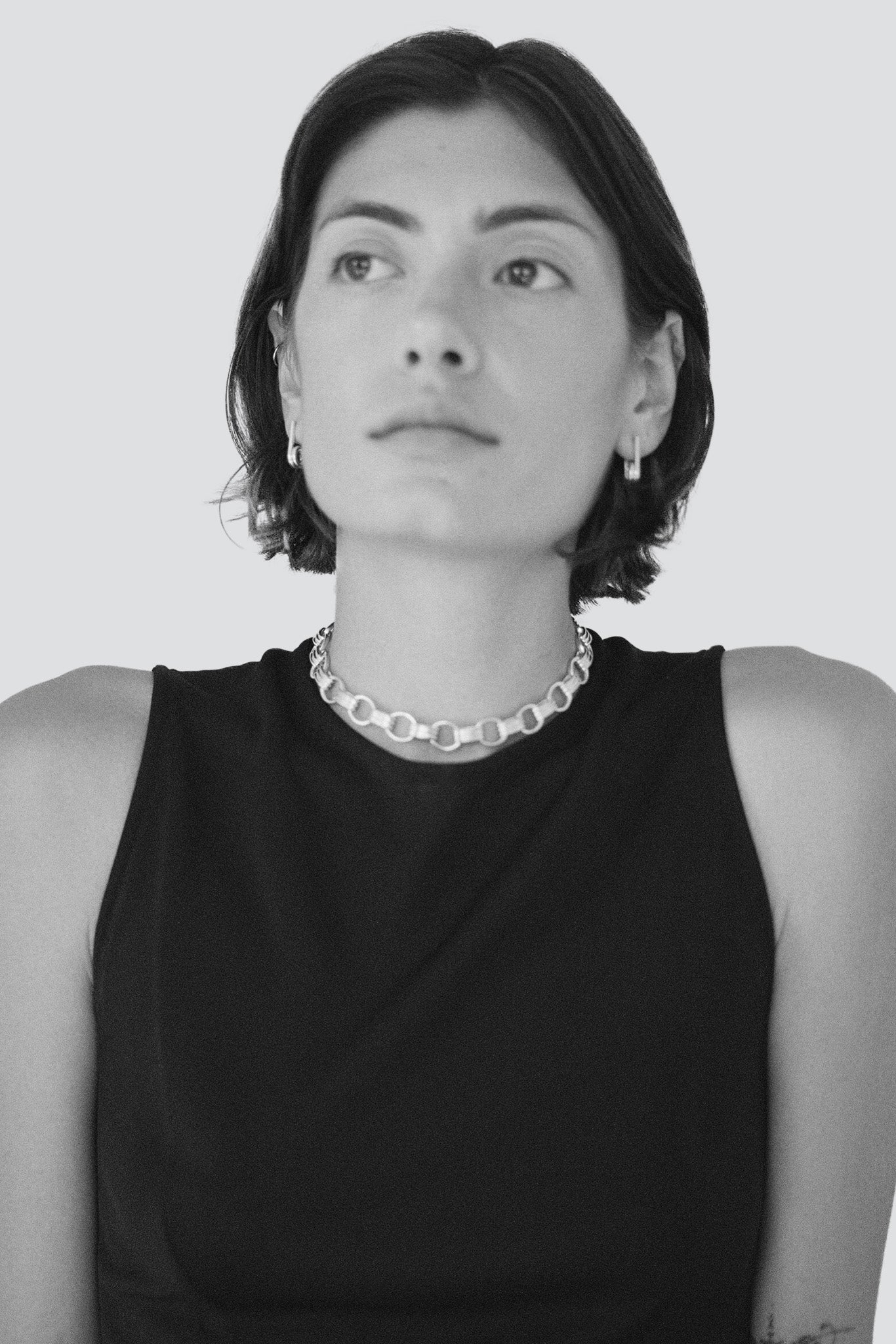 Silver Delicate Pin Earring