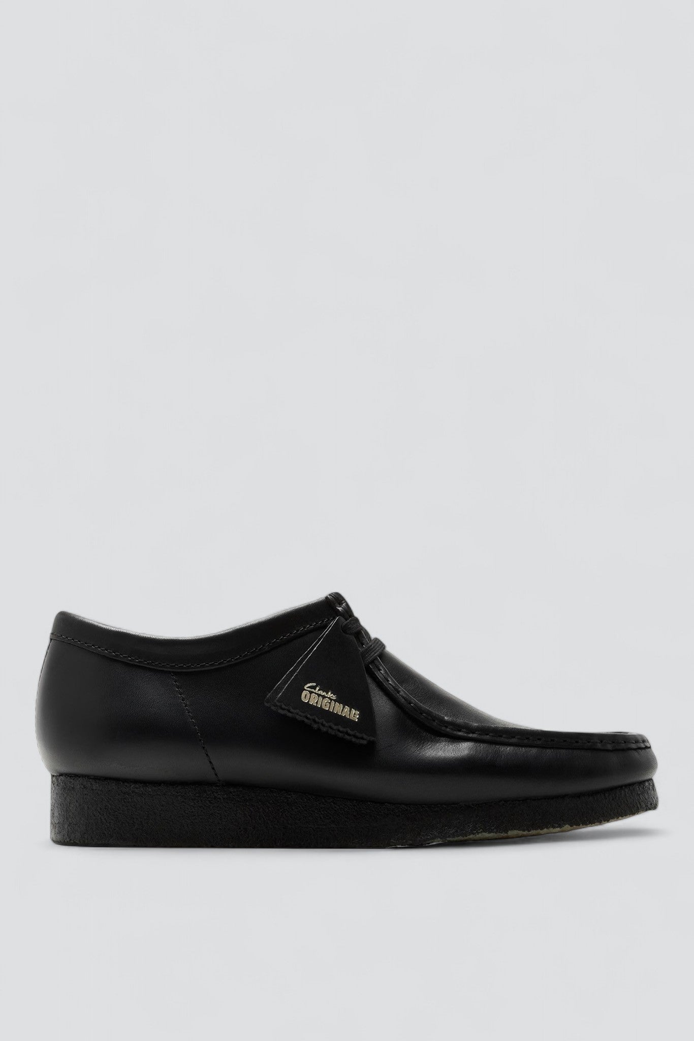 Black Leather Wallabee