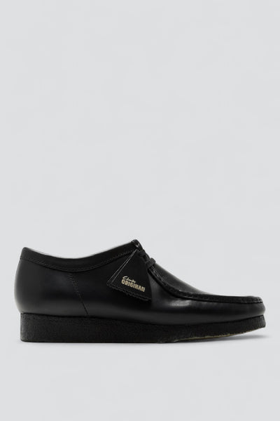 Black Leather Wallabee - Clarks – Assembly New York