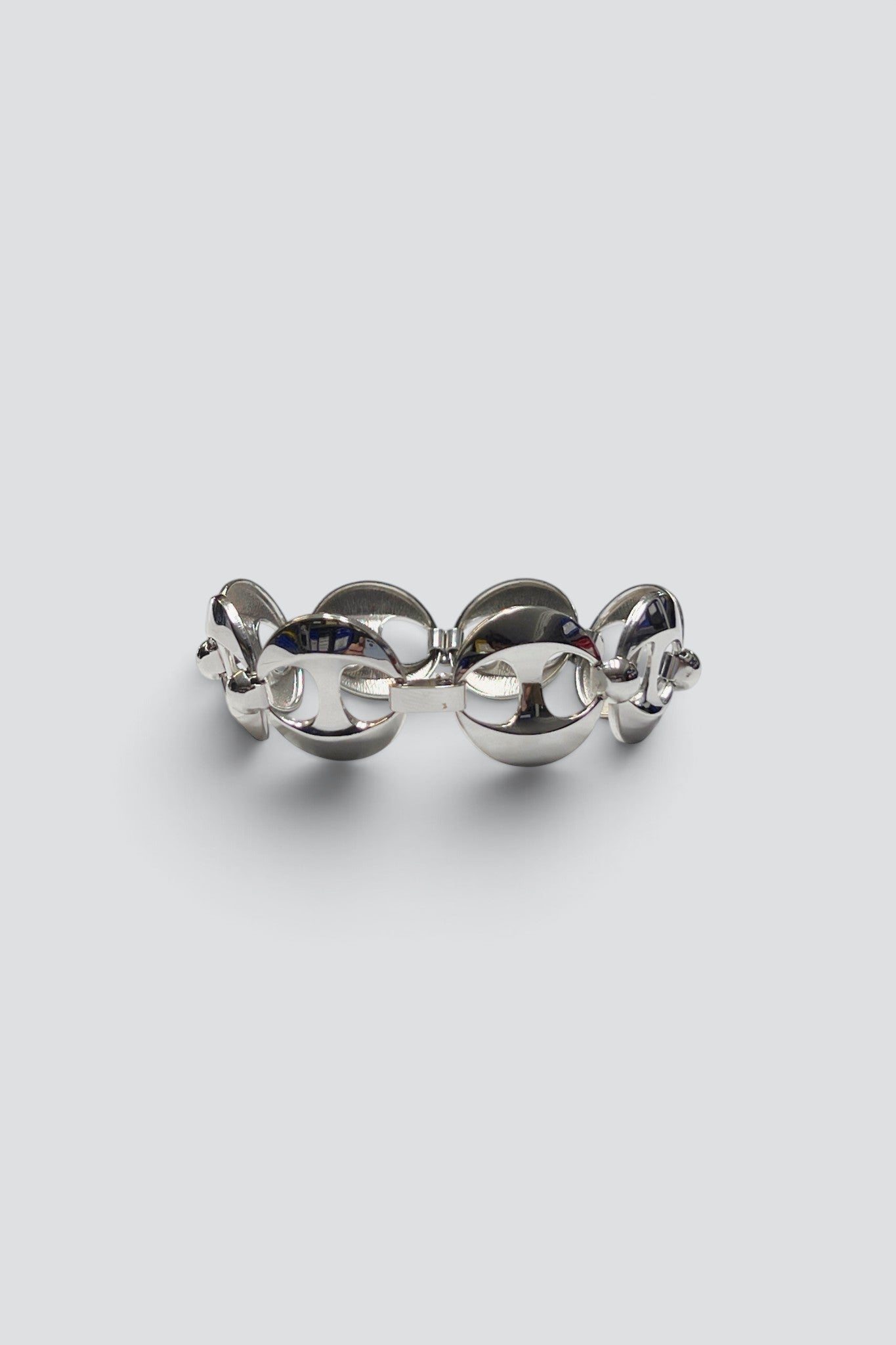 Sterling Silver Big Mariner Link Bracelet