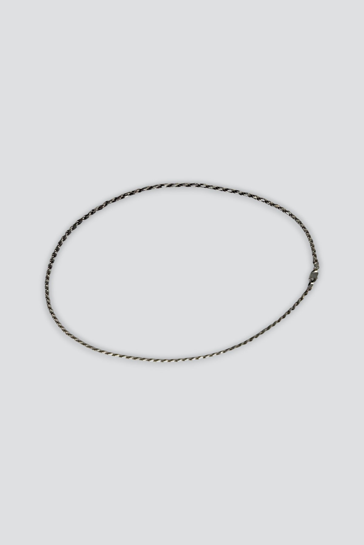 Sterling Silver Rope Chain Necklace