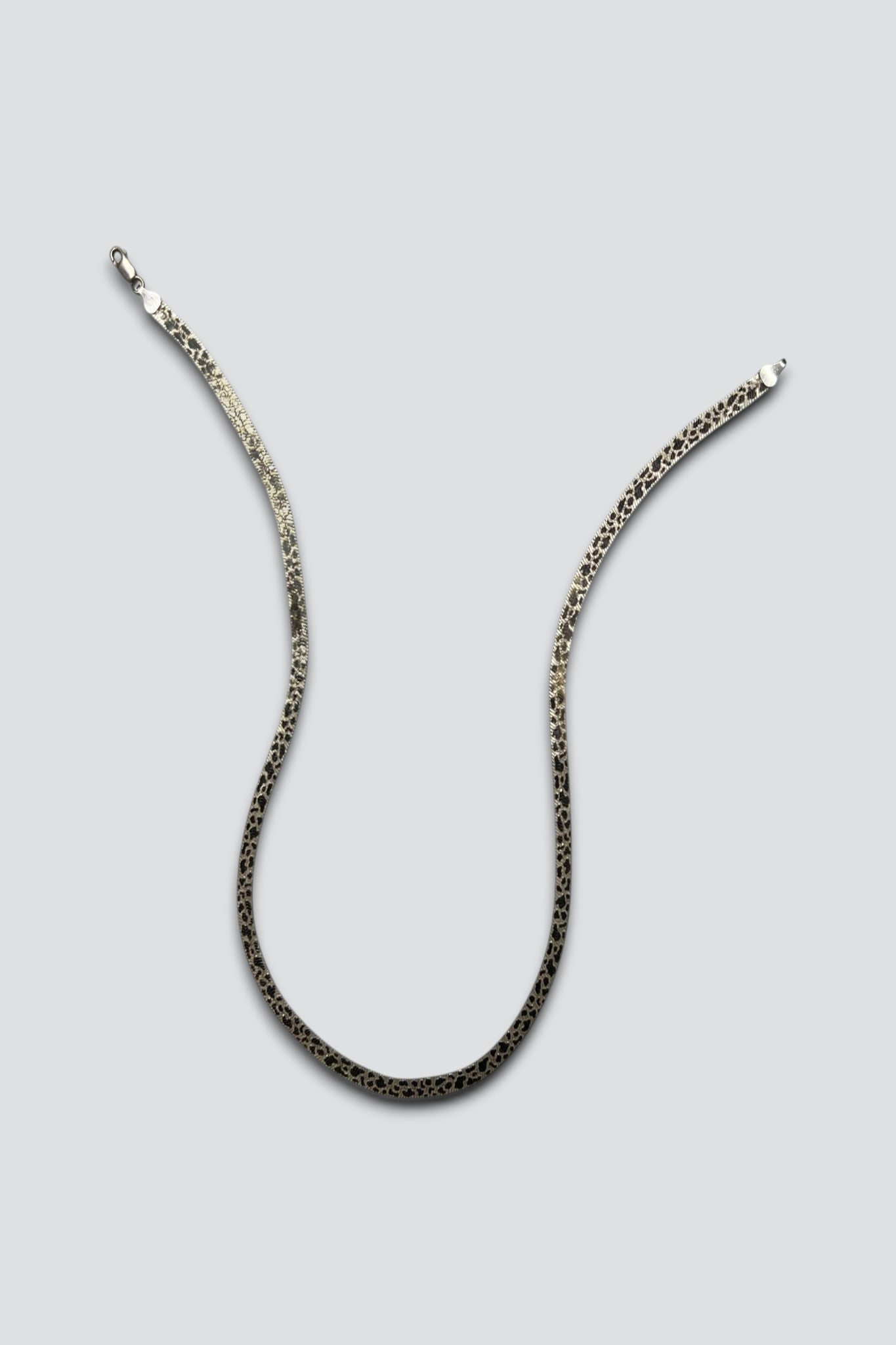 Sterling Silver Flat Pattern Necklace
