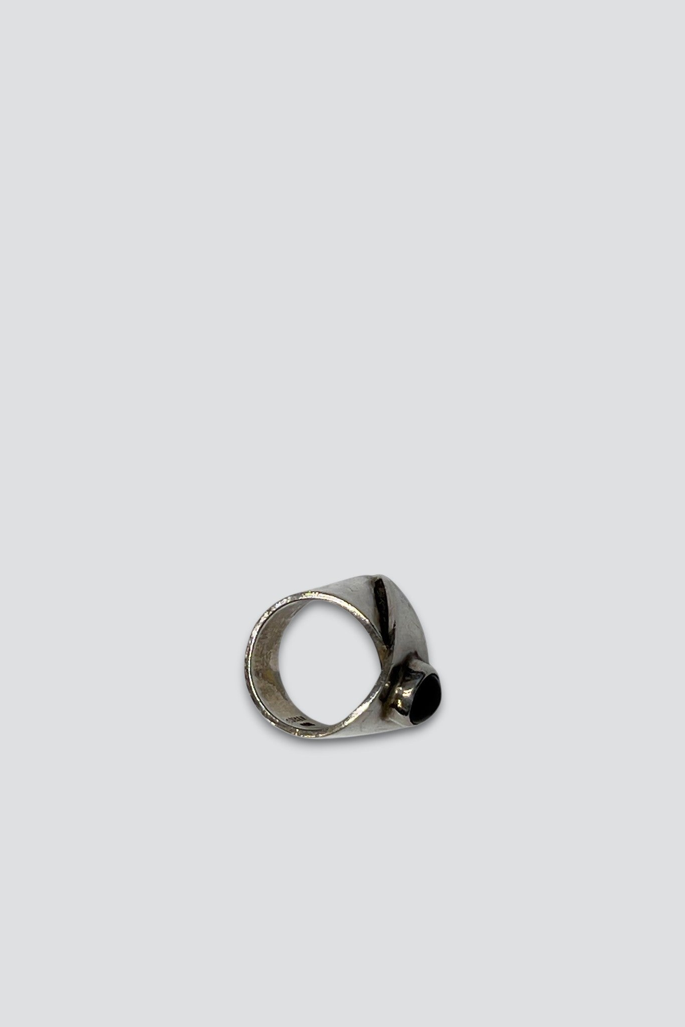 Sterling Silver Onyx Wide Ring