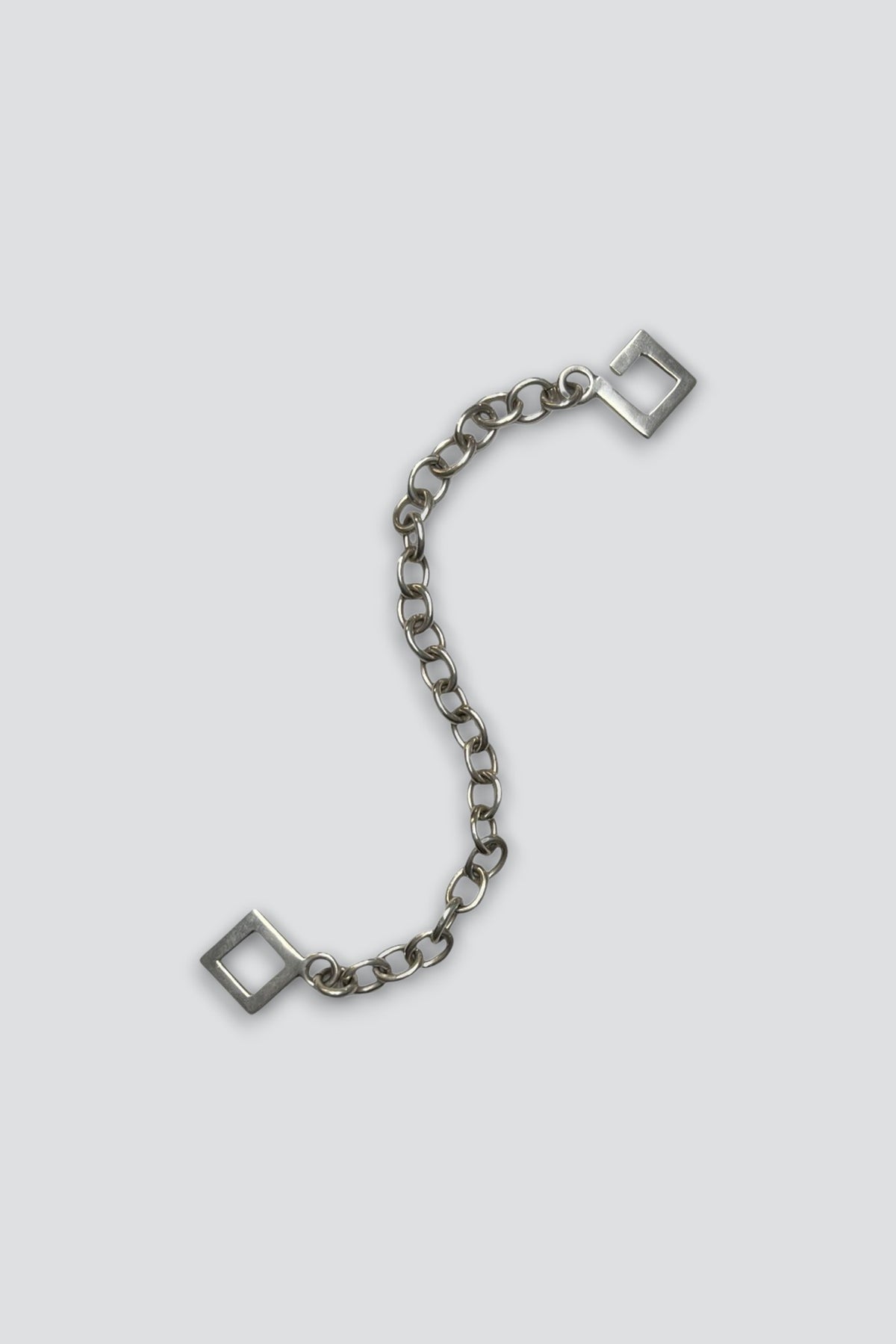 Sterling Silver Square Hook Round Link Bracelet