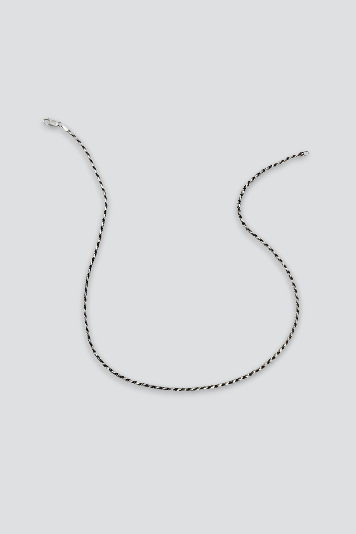 Sterling Silver Rope Chain Necklace