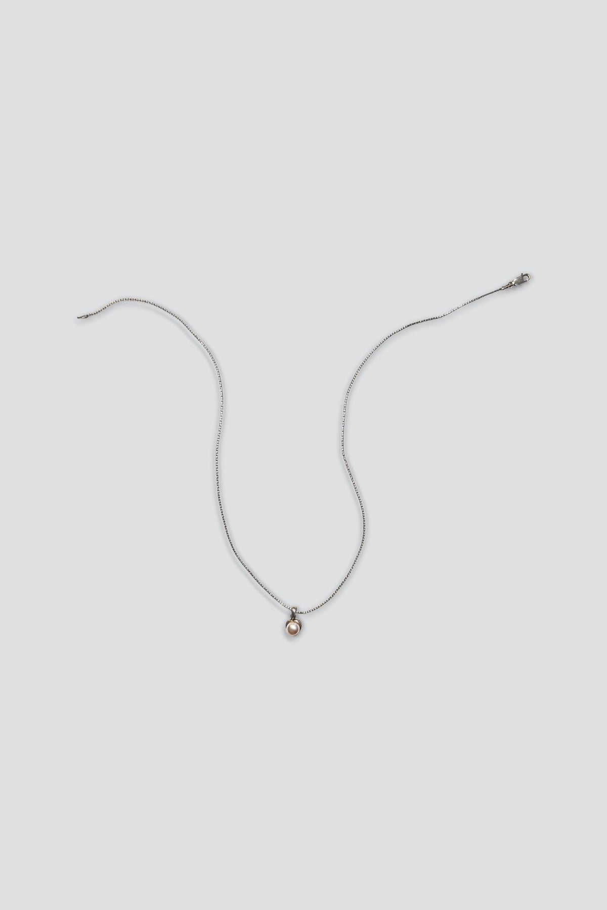 Sterling Silver Pearl Heart Pendant Necklace