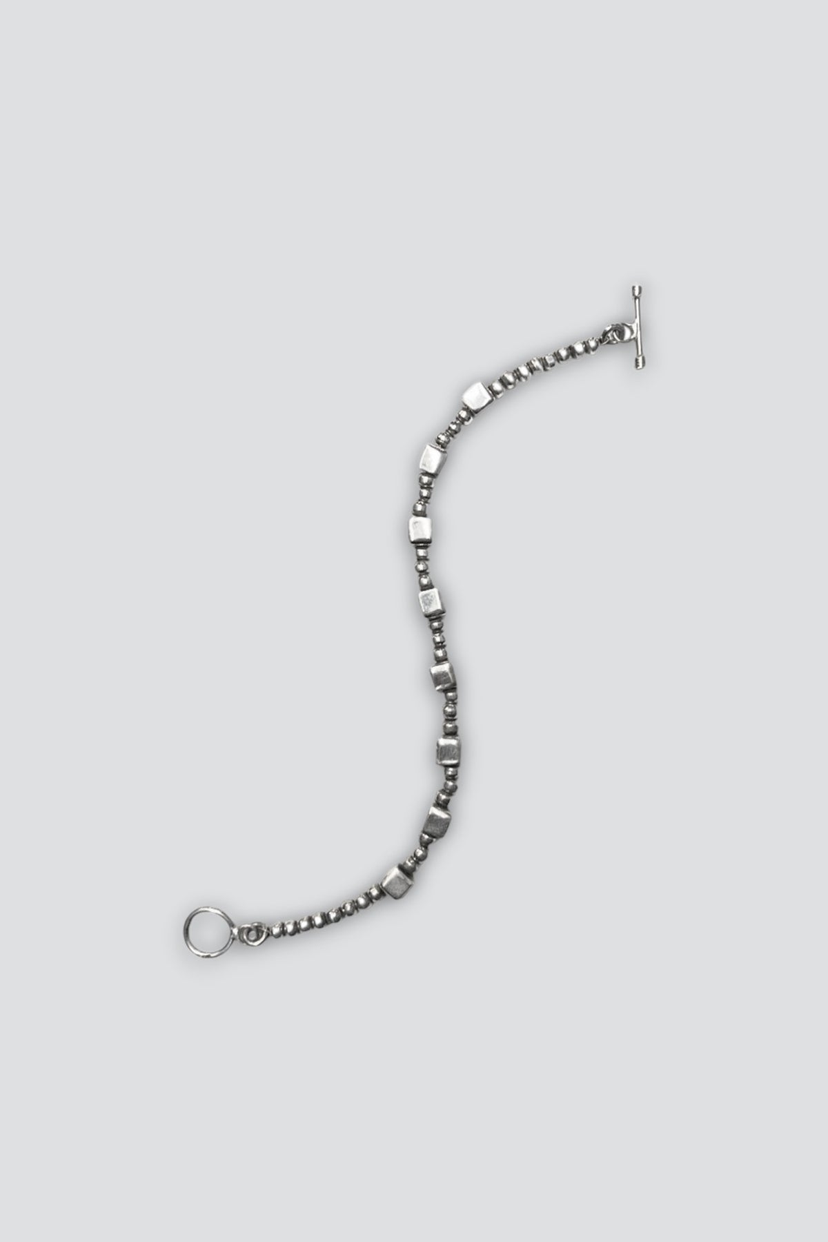 Sterling Silver Bead Cube Bracelet