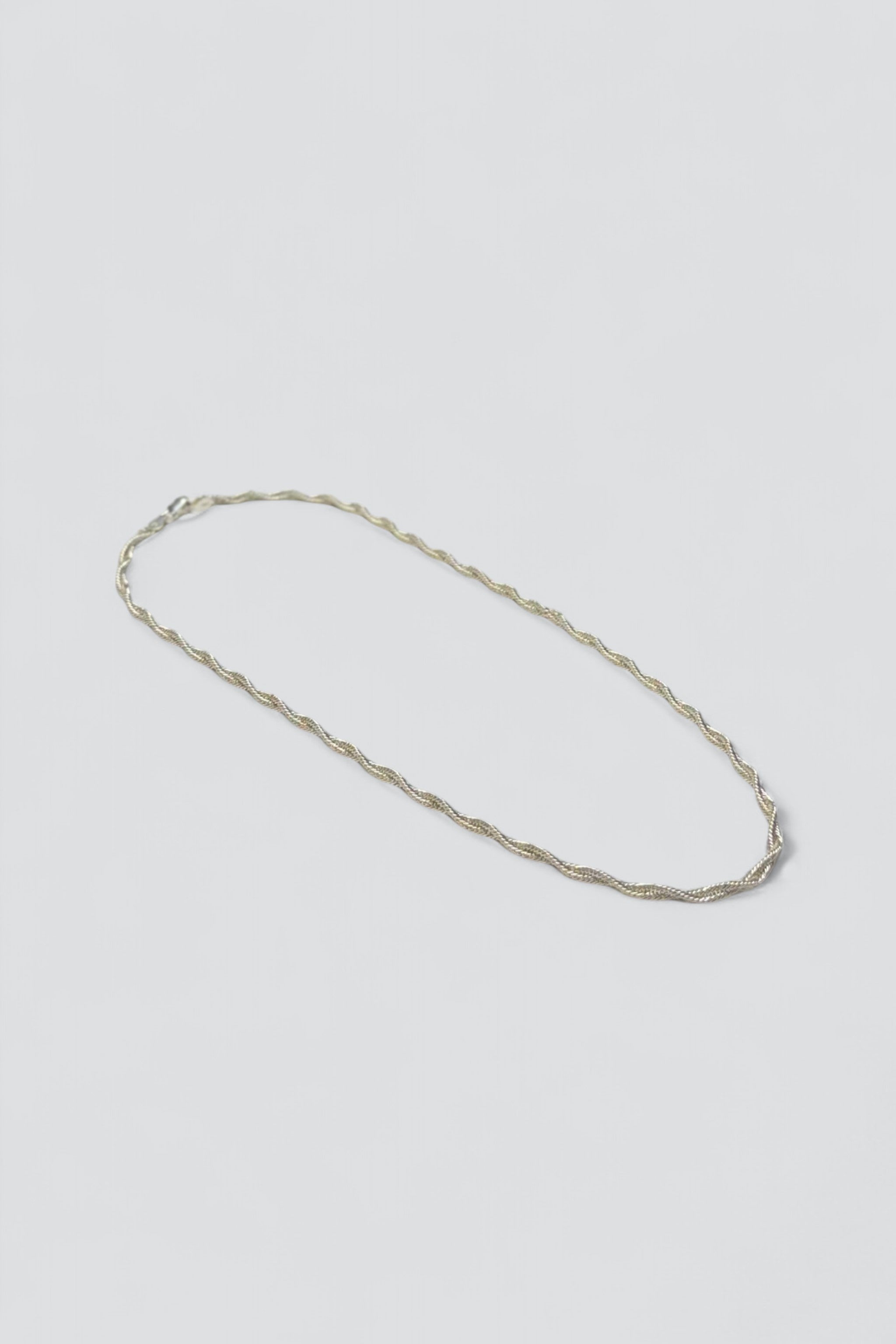 Sterling Silver Gentle Twist Chain Necklace