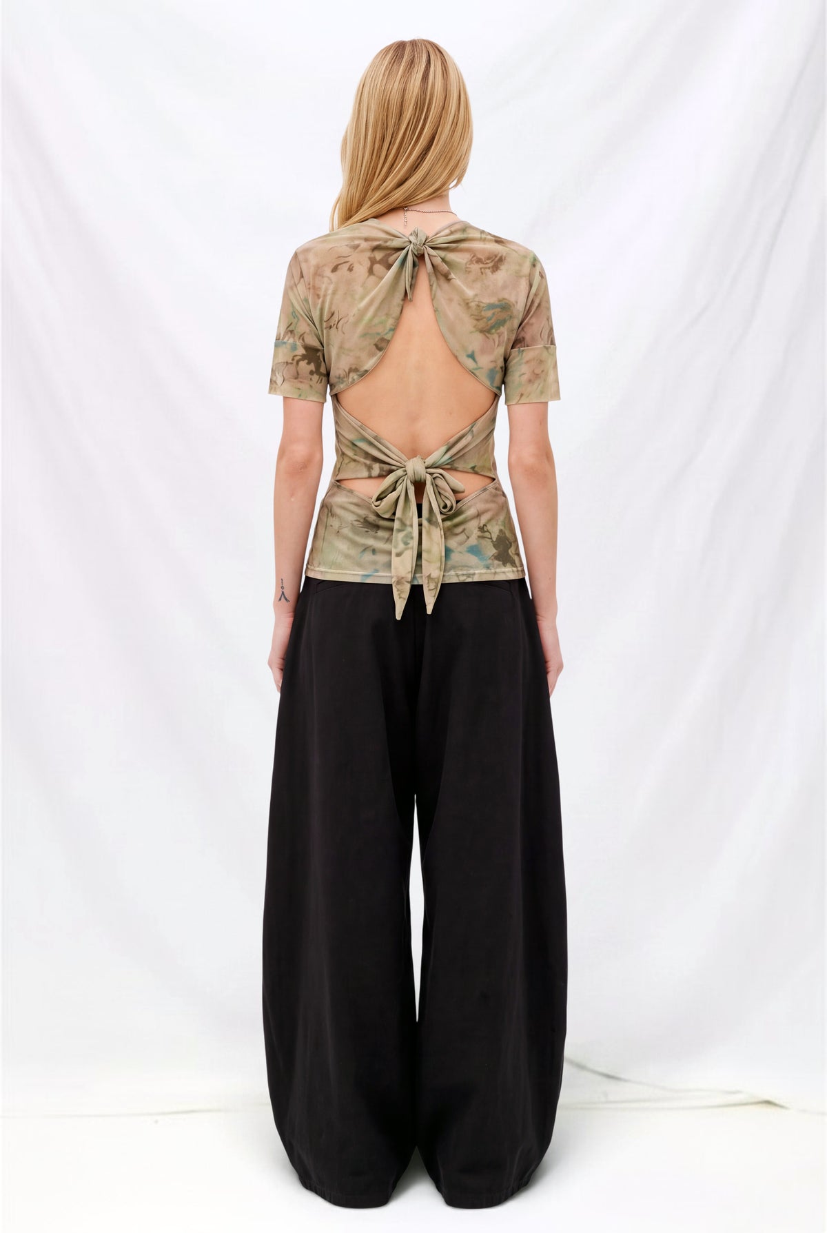 Mauve Meadow Stretch Mesh Yura Top