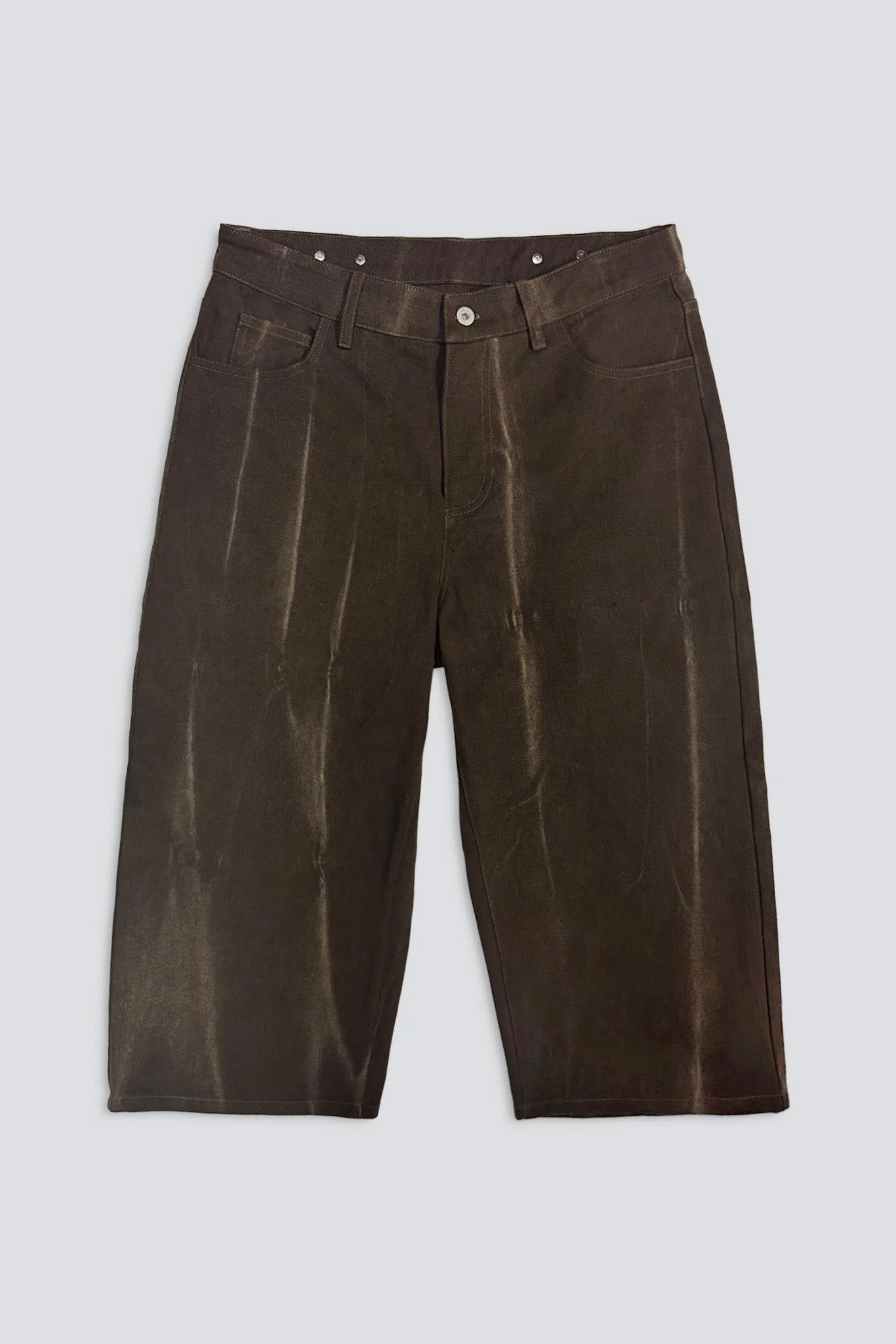 Brown Denim Crop Jean
