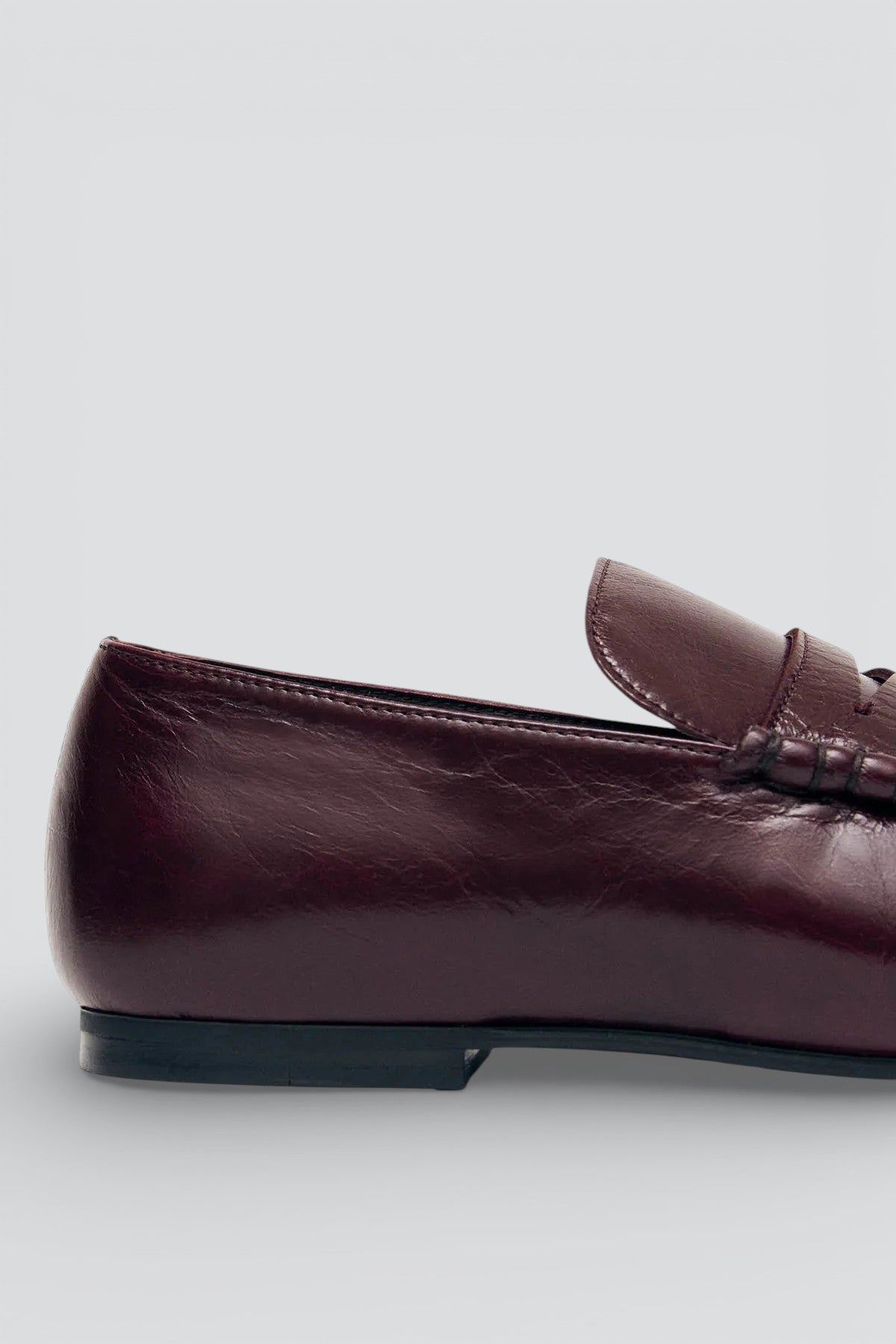 Rift Burgundy Aven Leather Loafers