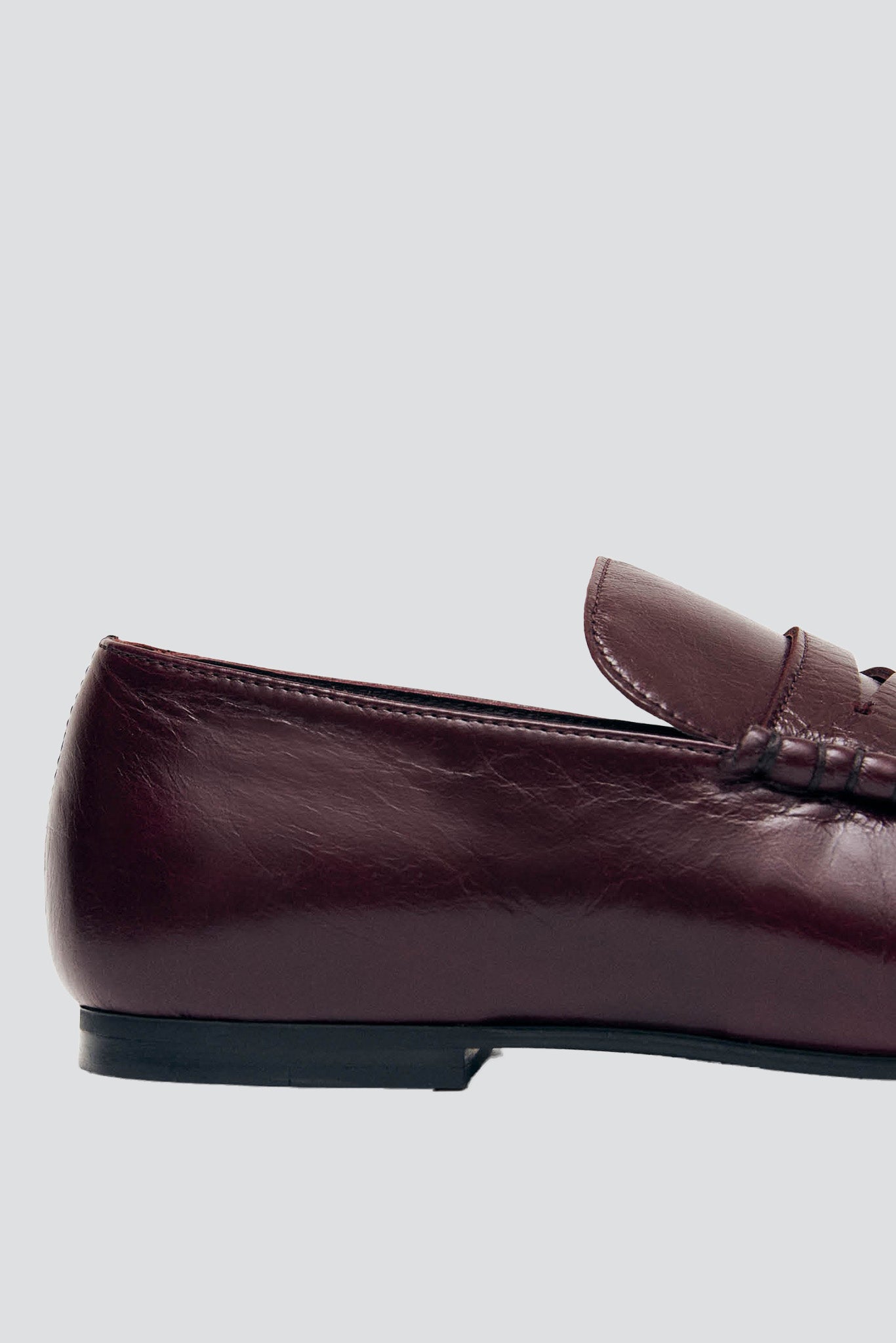 Rift Burgundy Aven Leather Loafers