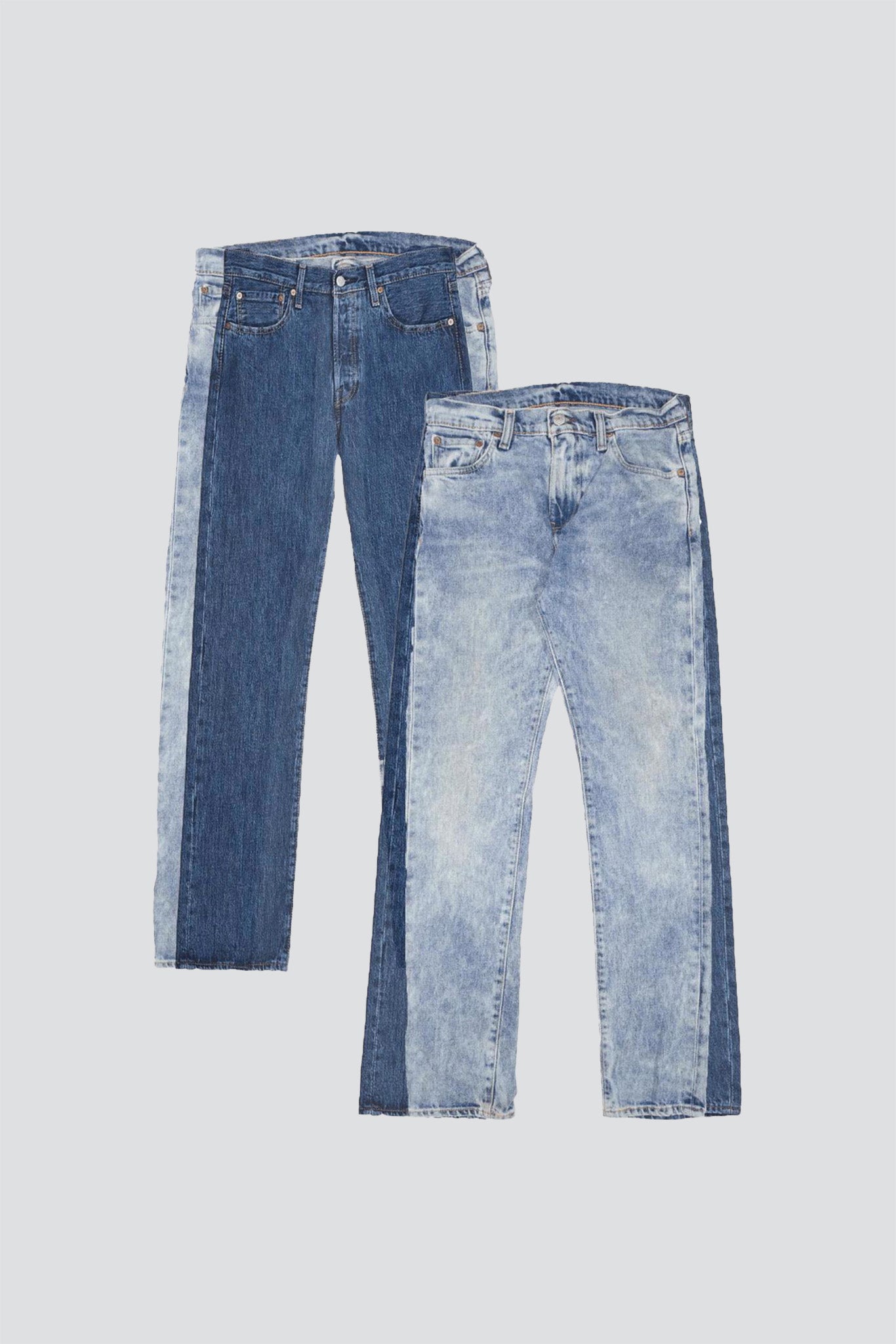 Acidwashed Blue No.80 Jeanspleatfront