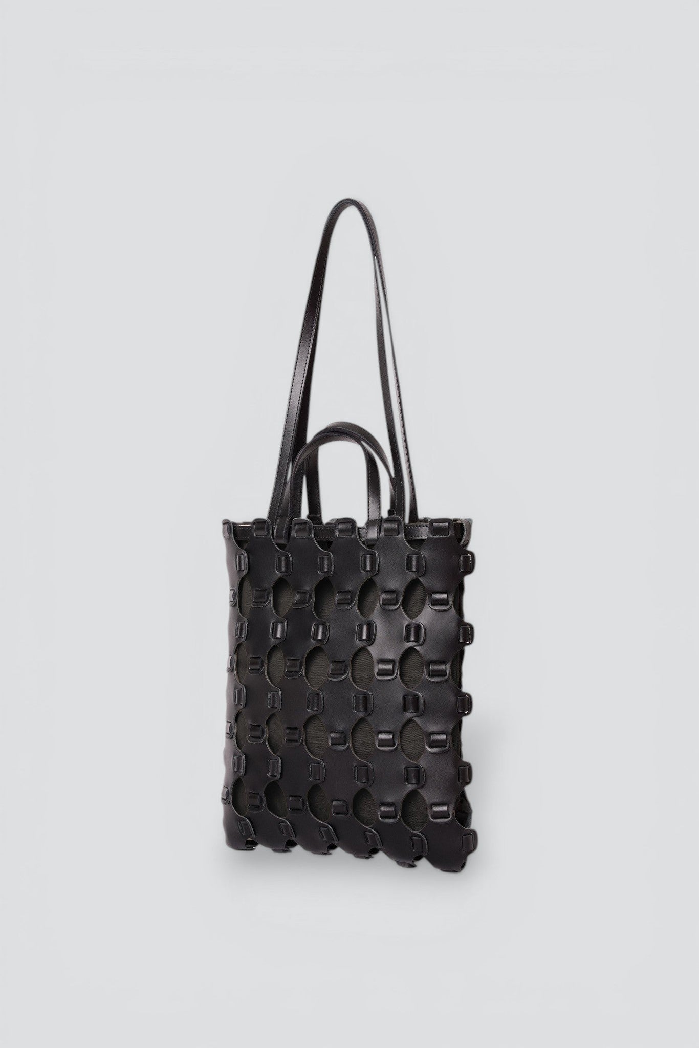 Black Braided Tote