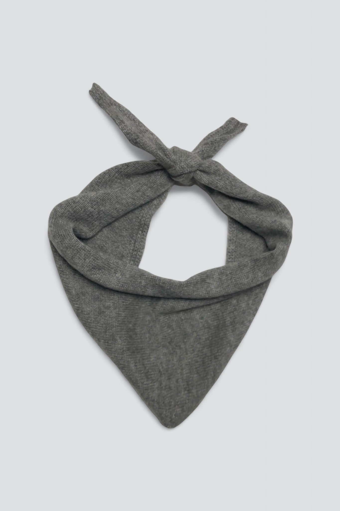 Heather Grey Triangle Scarf